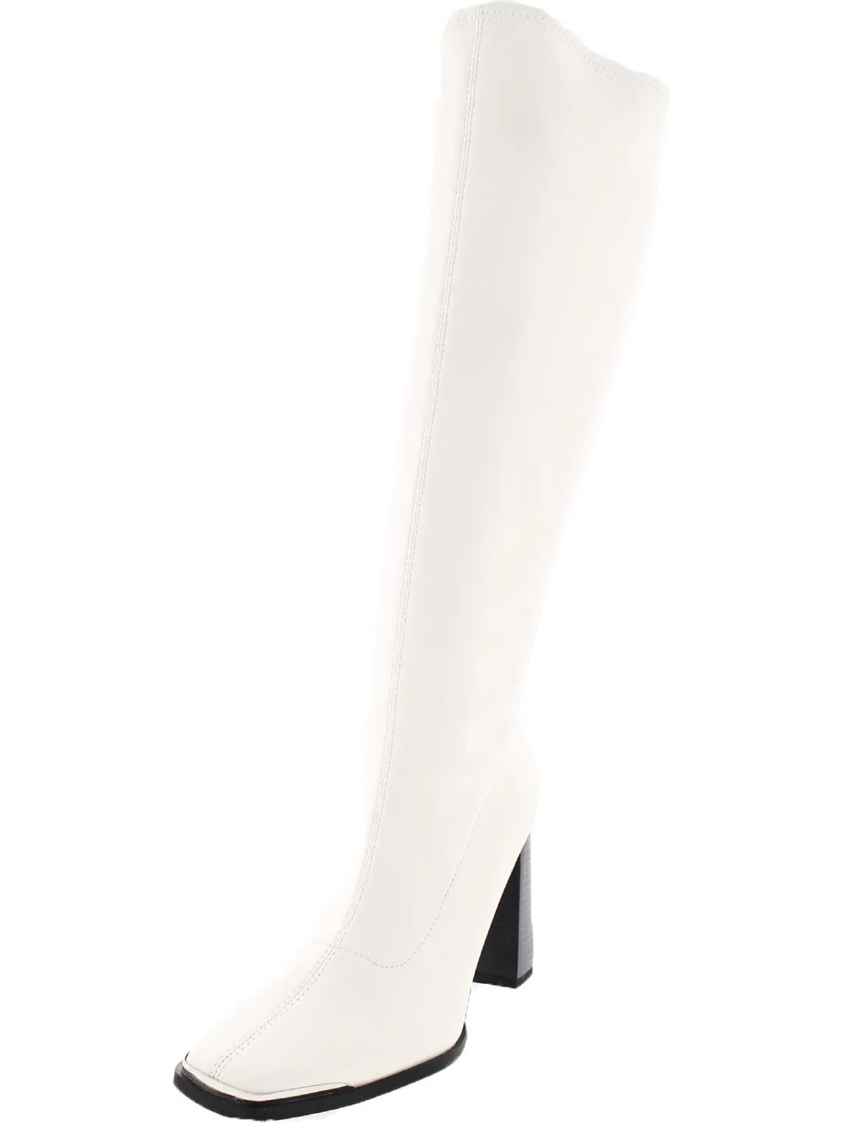 Haydin Womens Dressy Square Heel Knee-High Boots