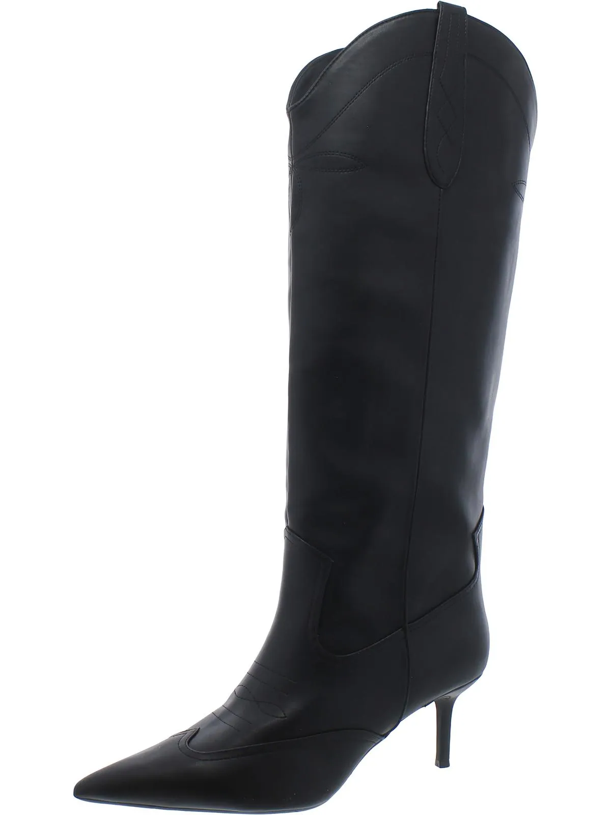 Hayleigh Womens Faux Leather Knee-High Boots