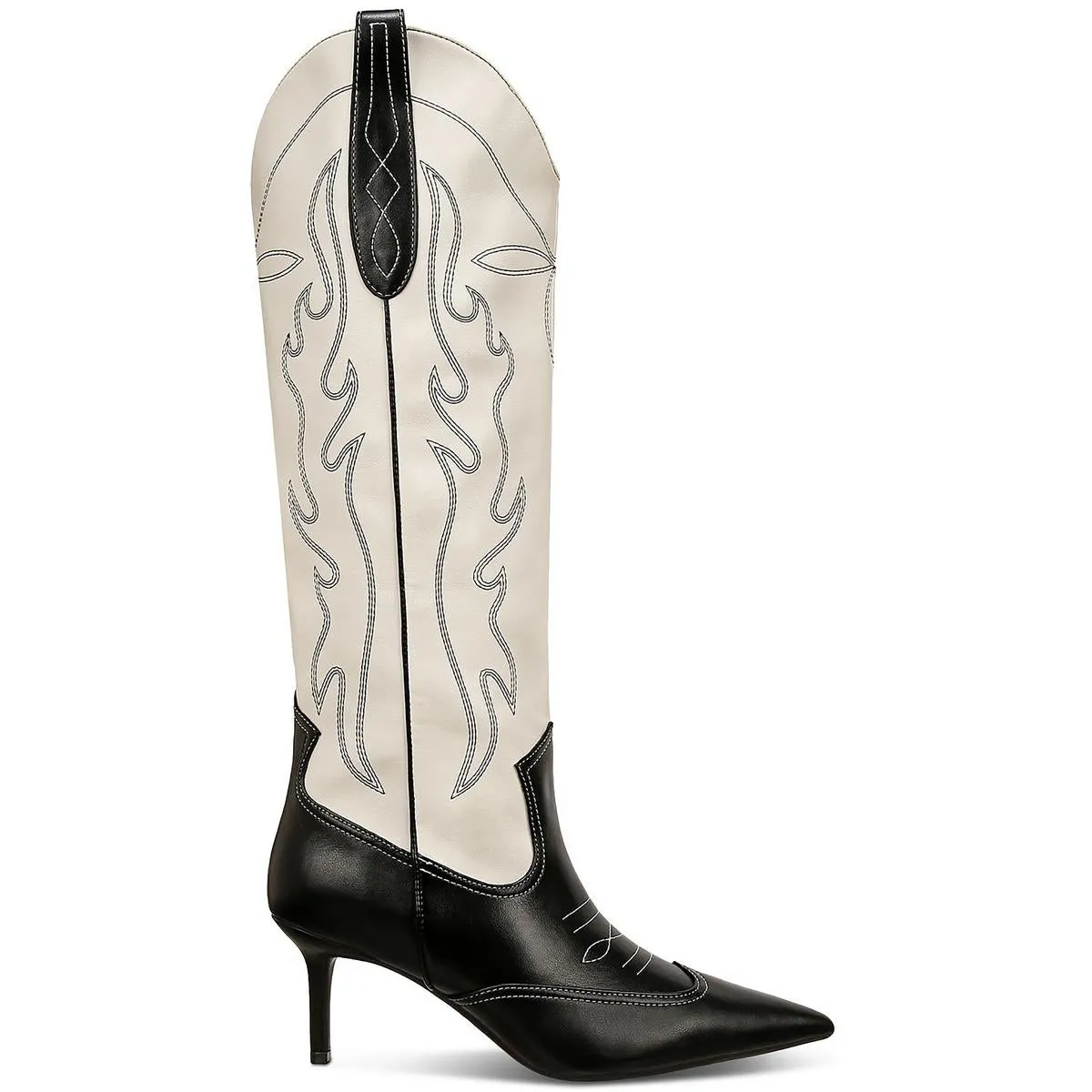 Hayleigh Womens Faux Leather Knee-High Boots
