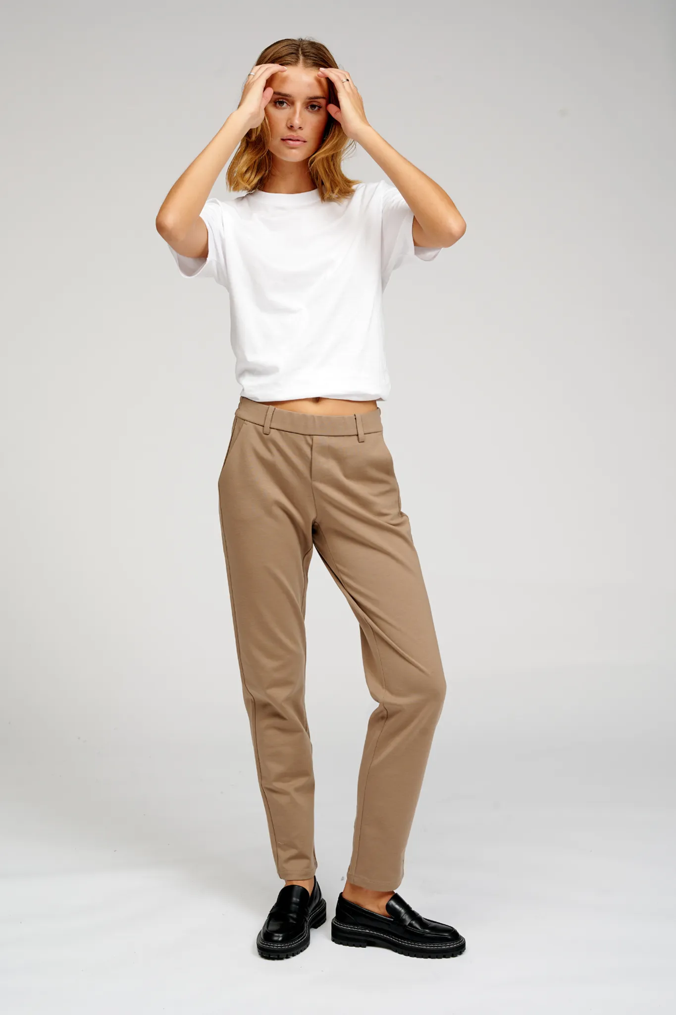 Haylie Trousers - Dark Beige