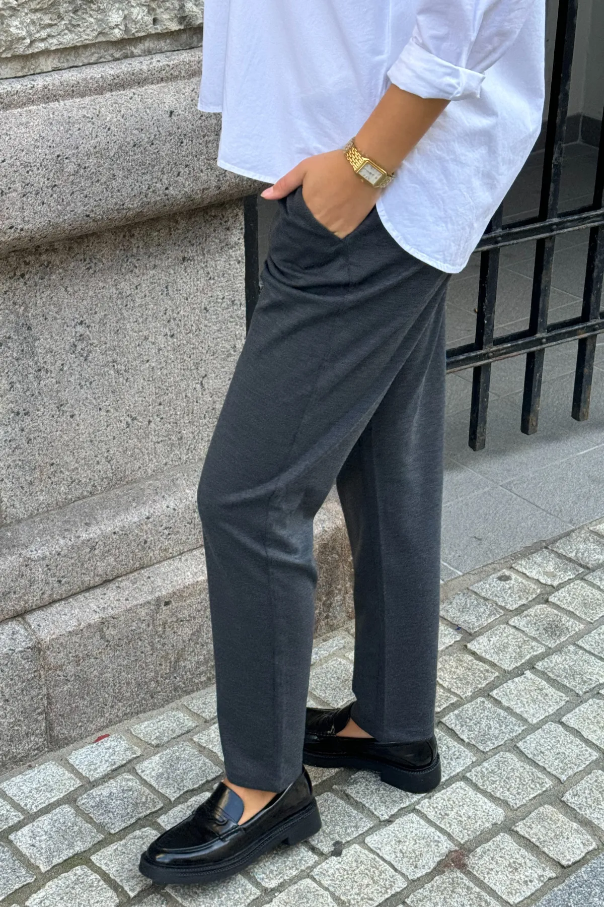 Haylie Trousers - Dark Grey