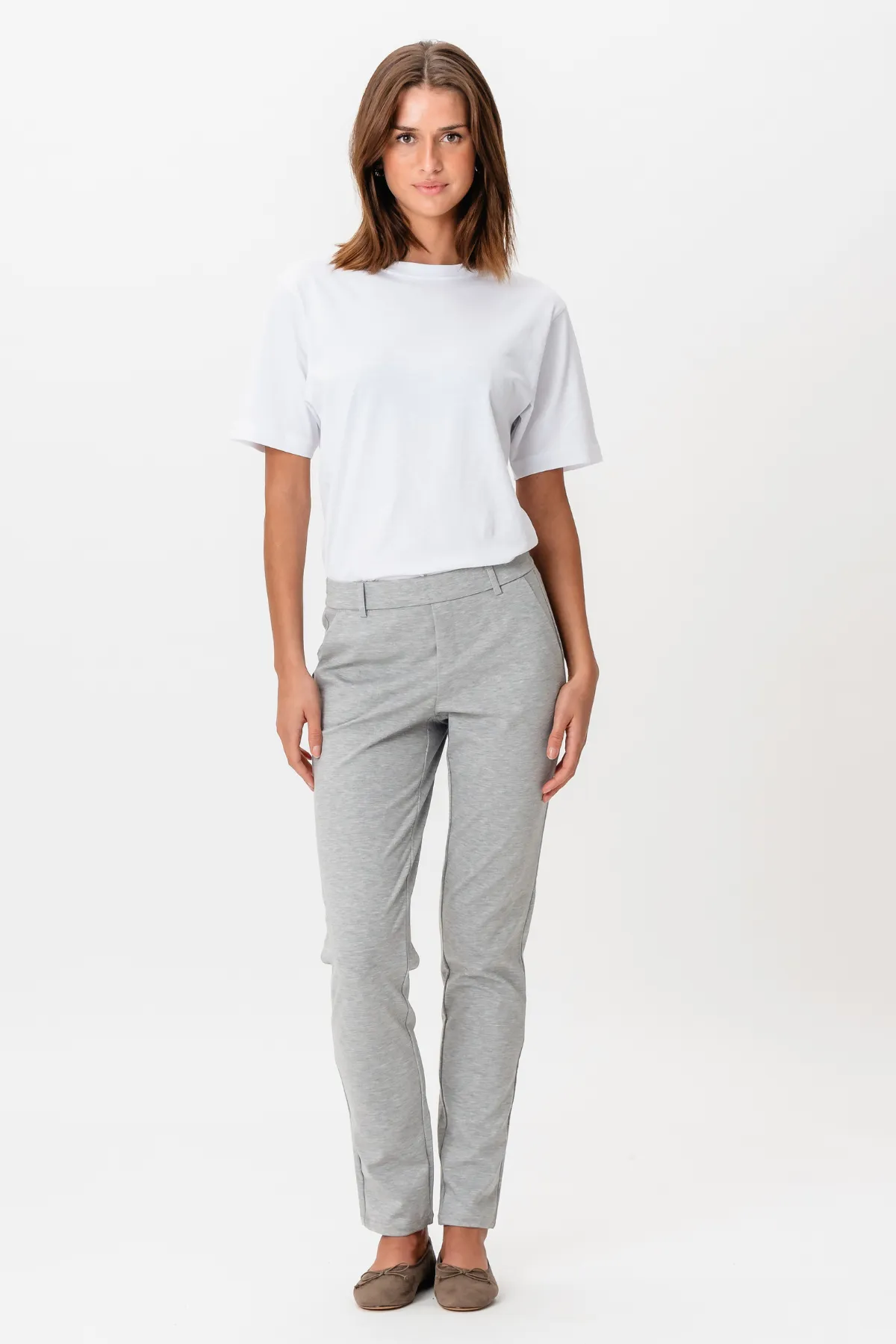 Haylie Trousers - Light Grey