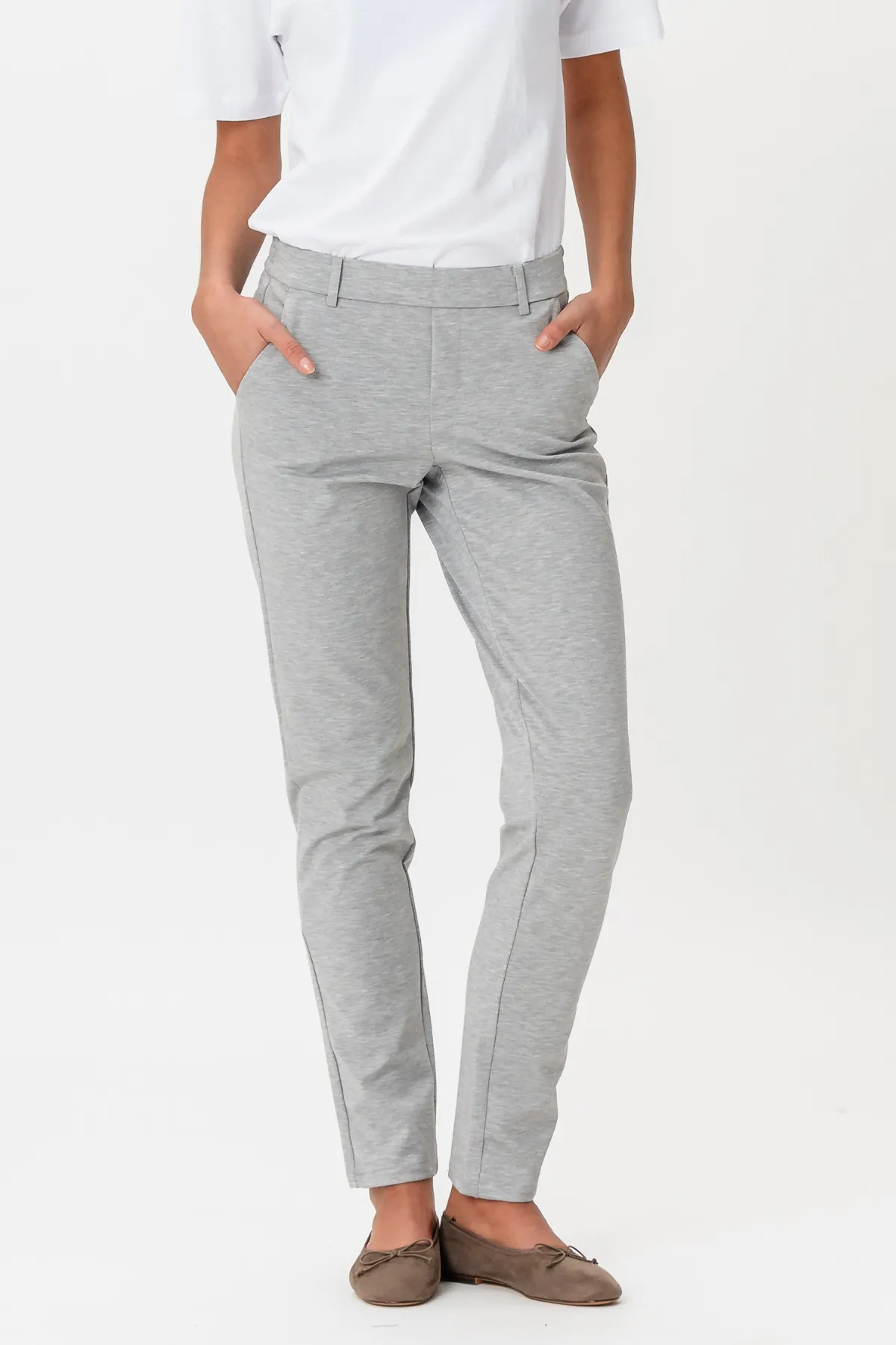 Haylie Trousers - Light Grey
