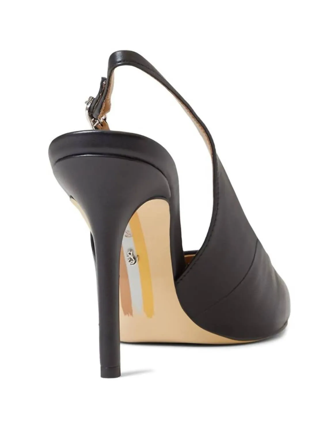 Hazel Sling Heels In Black