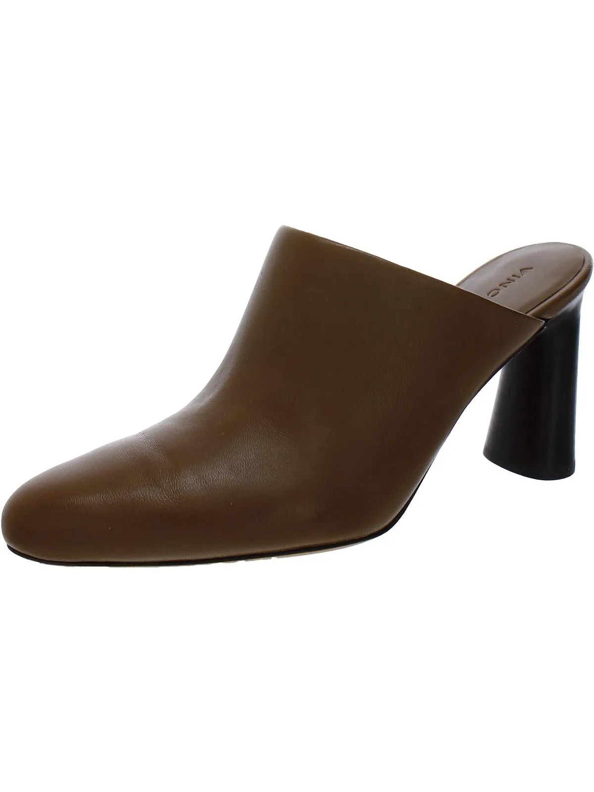 Hera Womens Leather Almond Toe Mules