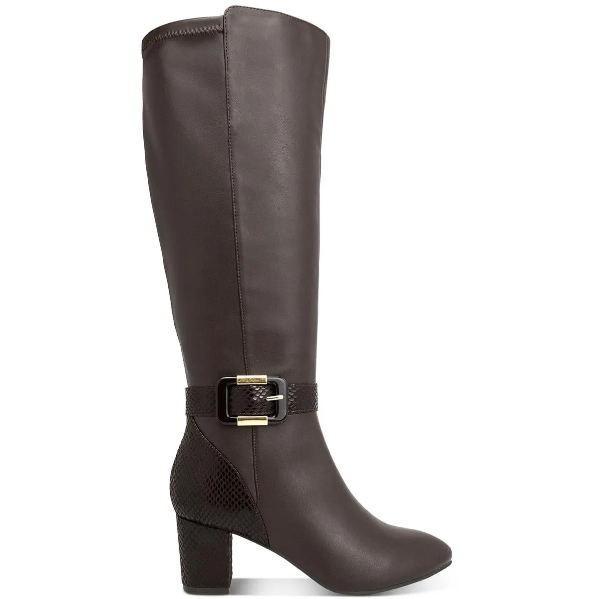 Isabell  Womens Pull On Wide Calf Knee-High Boots