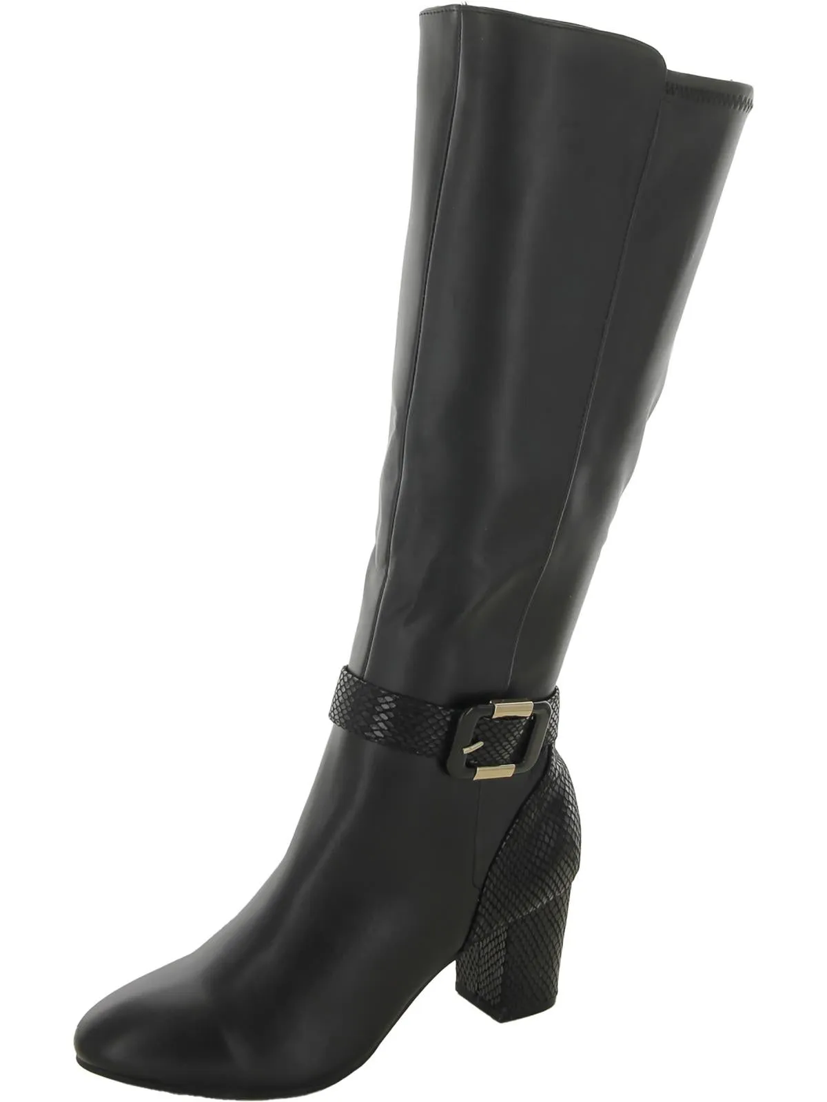 Isabell  Womens Pull On Wide Calf Knee-High Boots