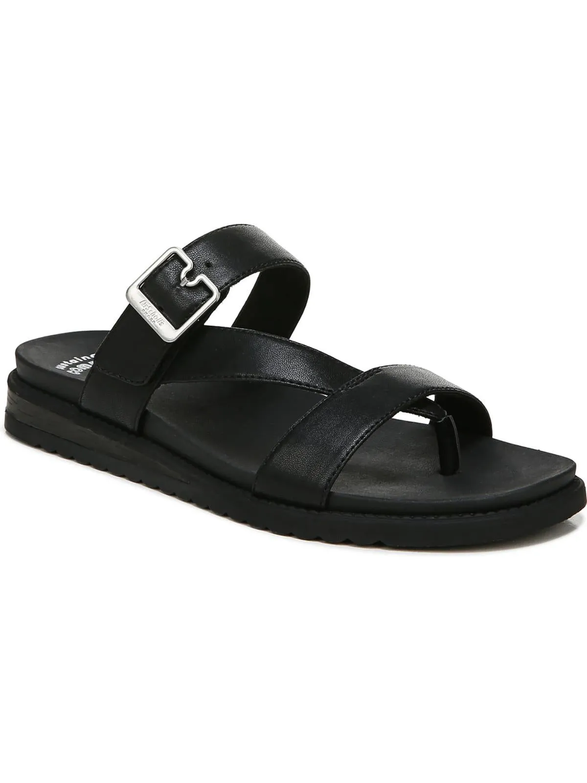 Island Dream Womens Metallic Thong Slide Sandals