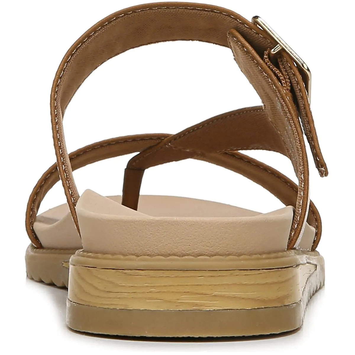 Island Dream Womens Metallic Thong Slide Sandals