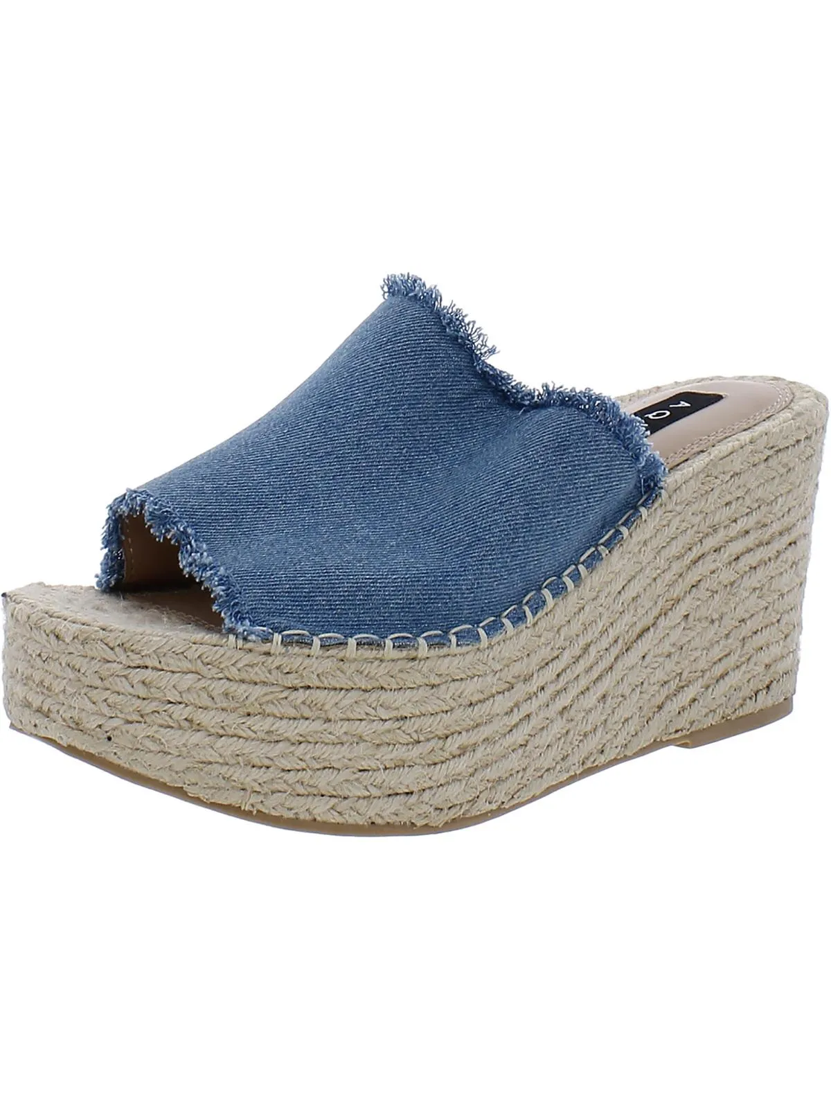 Jacy Womens Leather Slip On Espadrilles