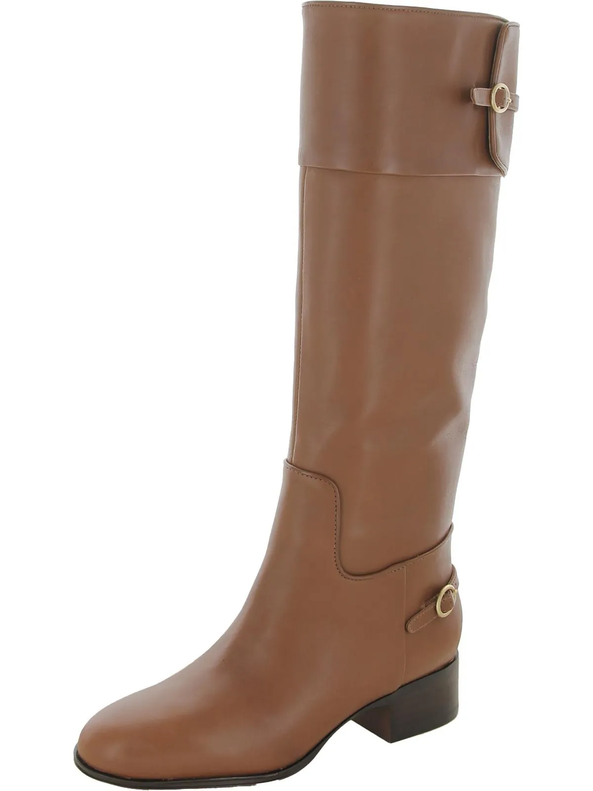 Jazrin Womens Leather Riding Knee-High Boots