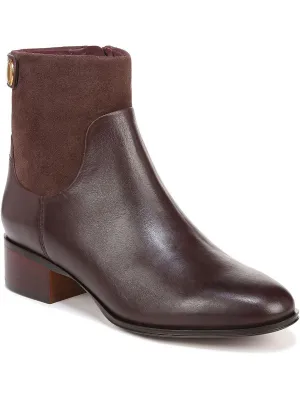 Jessica Womens Leather Western Ankle Boots