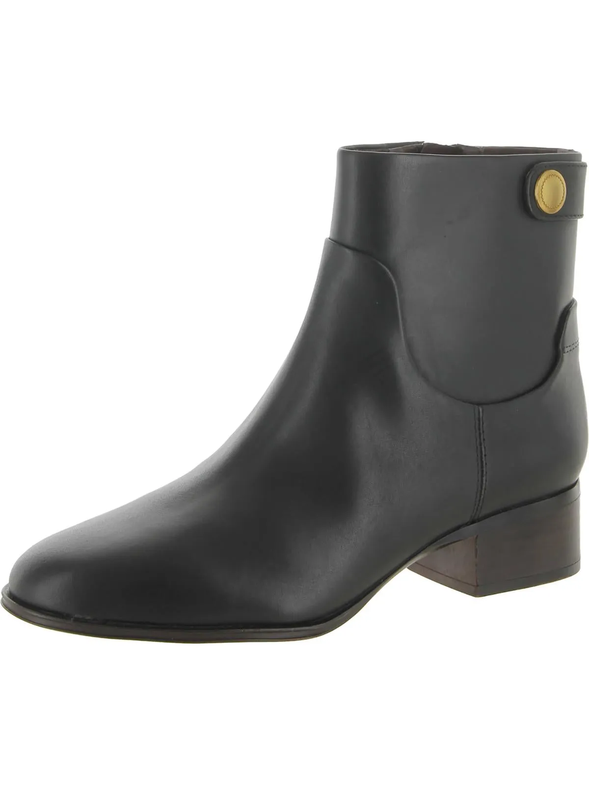 Jessica Womens Leather Western Ankle Boots