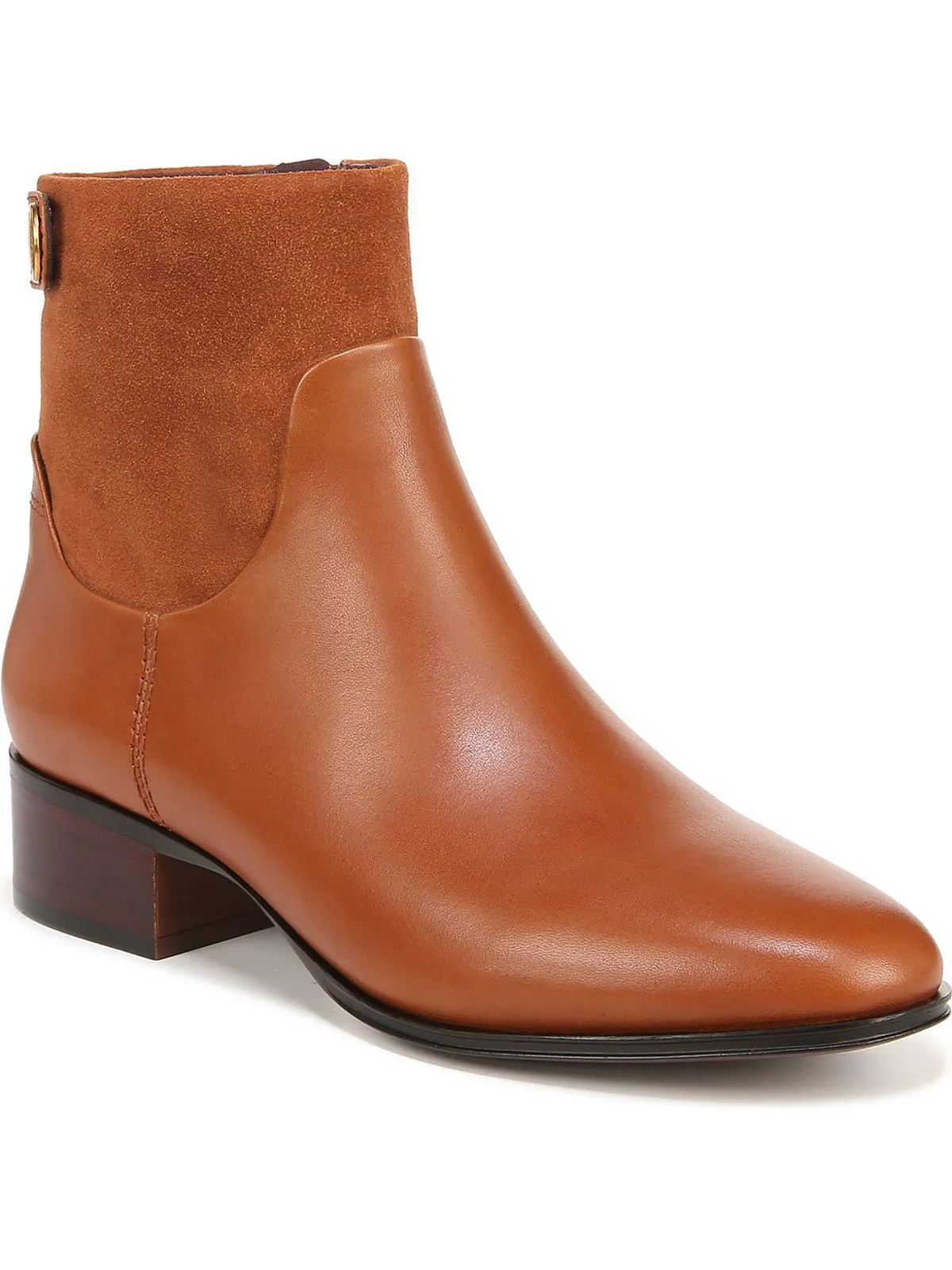 Jessica Womens Leather Western Ankle Boots