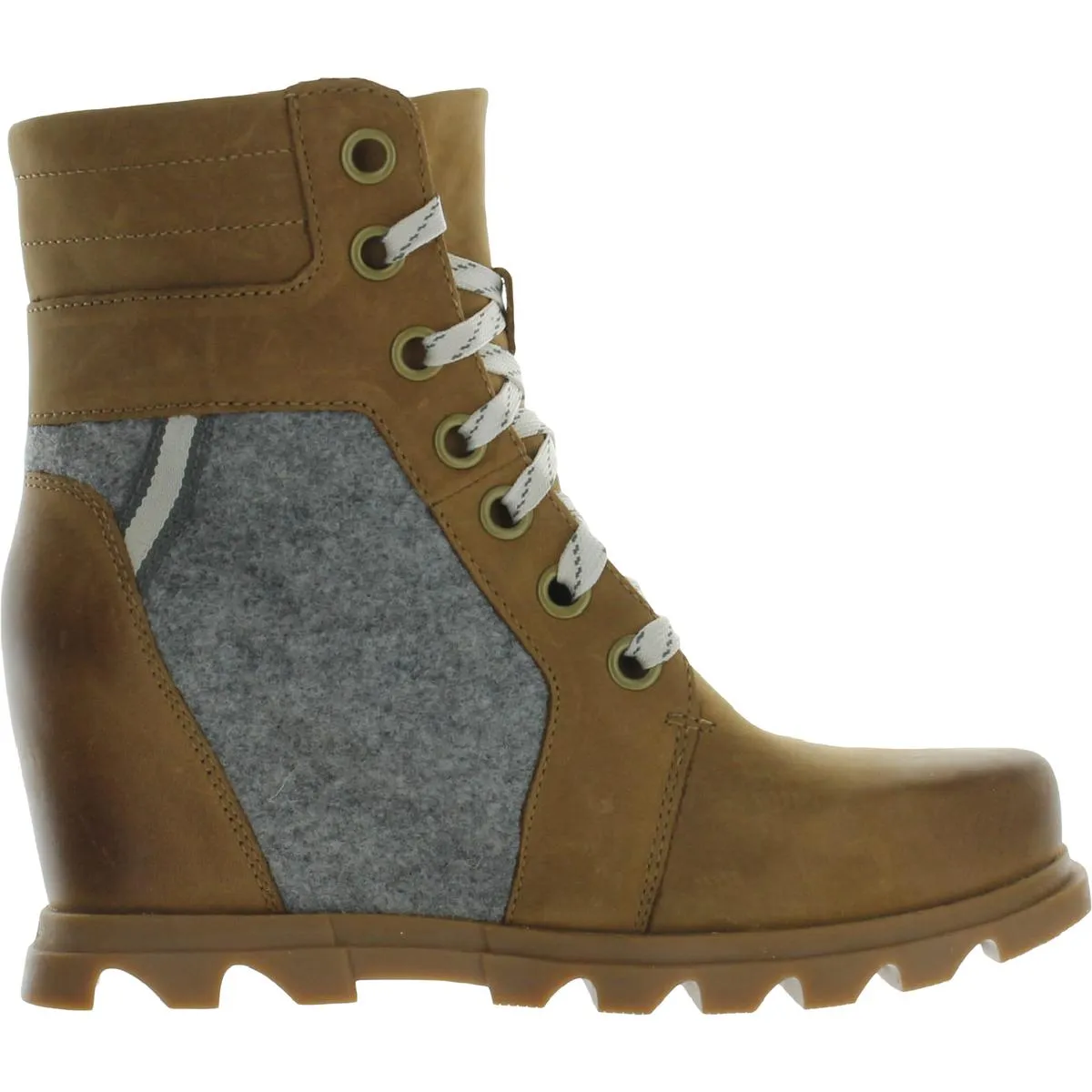 Joan of Arctic Wedge III Lexie Womens Nubuck Round Toe Combat & Lace-up Boots