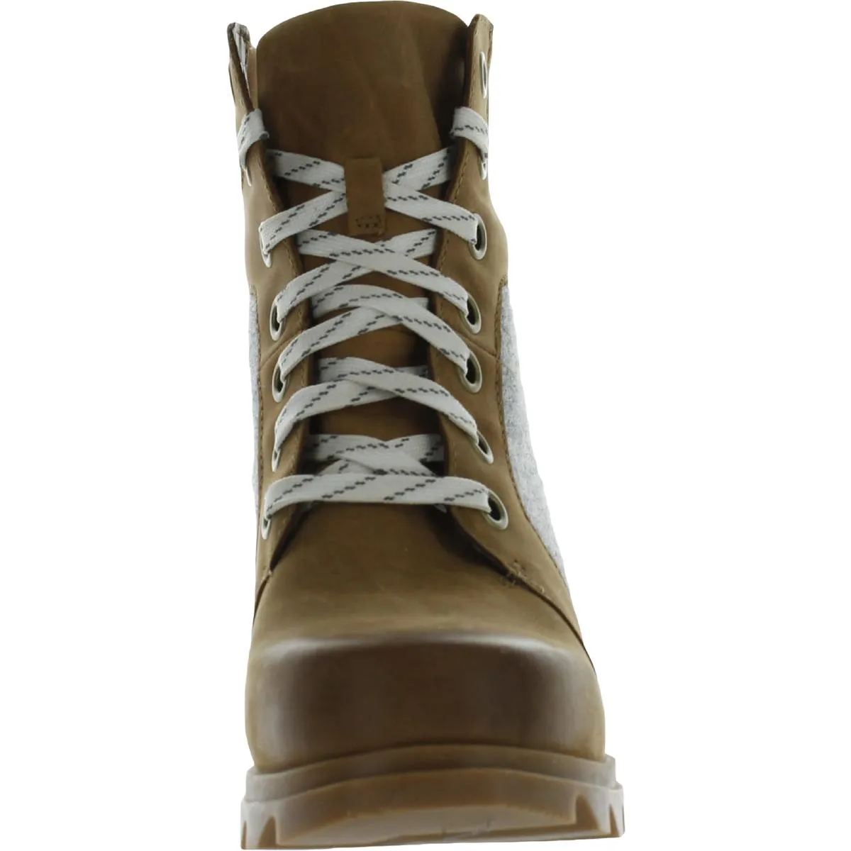 Joan of Arctic Wedge III Lexie Womens Nubuck Round Toe Combat & Lace-up Boots