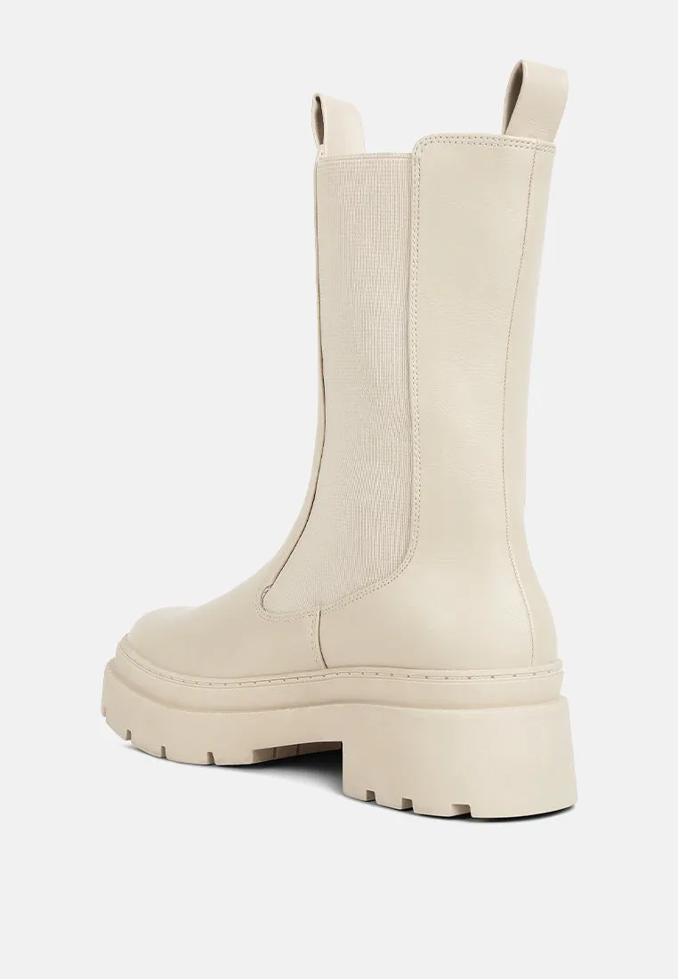 jolt elasticated gussets lug sole boots