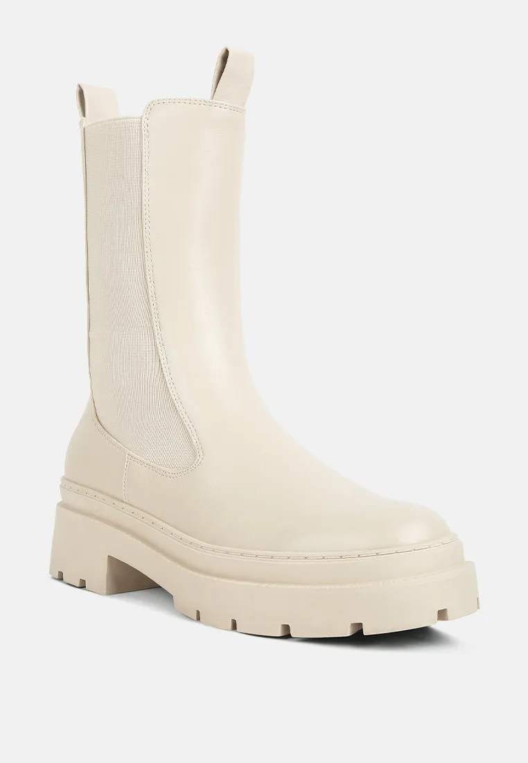 jolt elasticated gussets lug sole boots