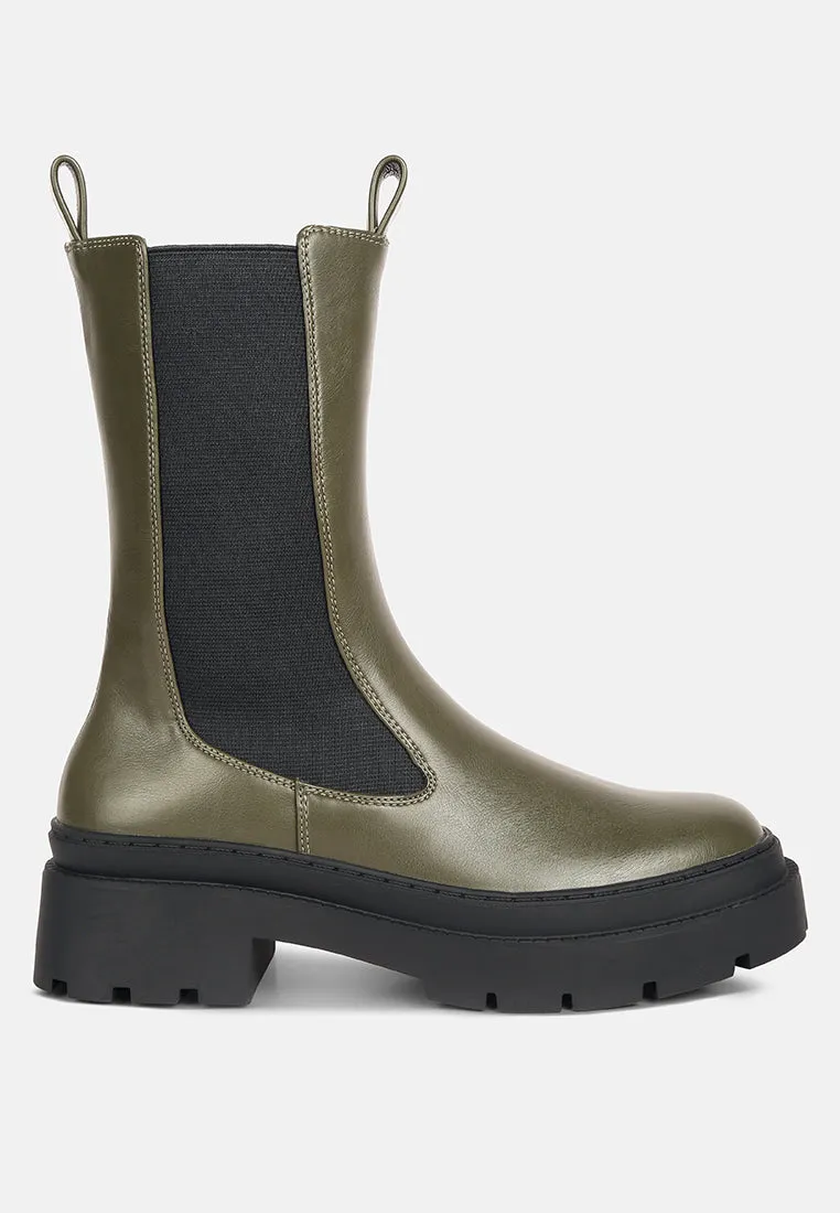 jolt elasticated gussets lug sole boots