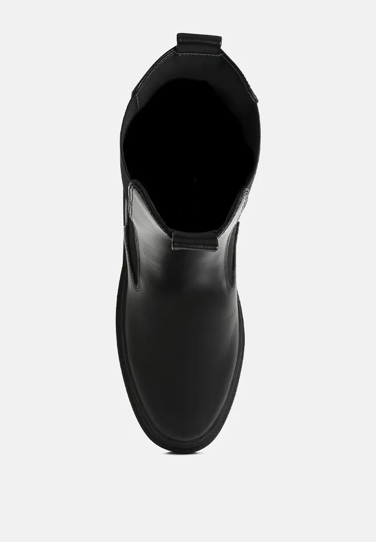 jolt elasticated gussets lug sole boots