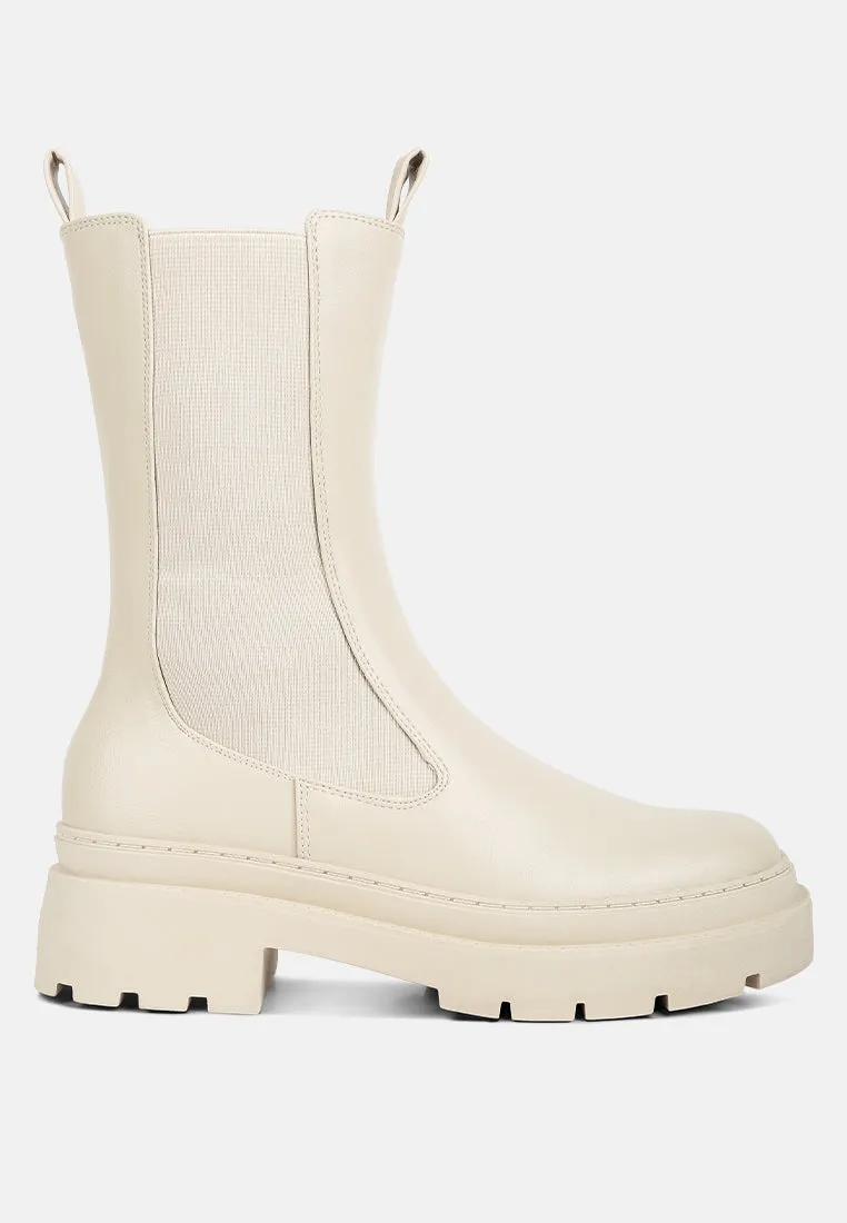 jolt elasticated gussets lug sole boots