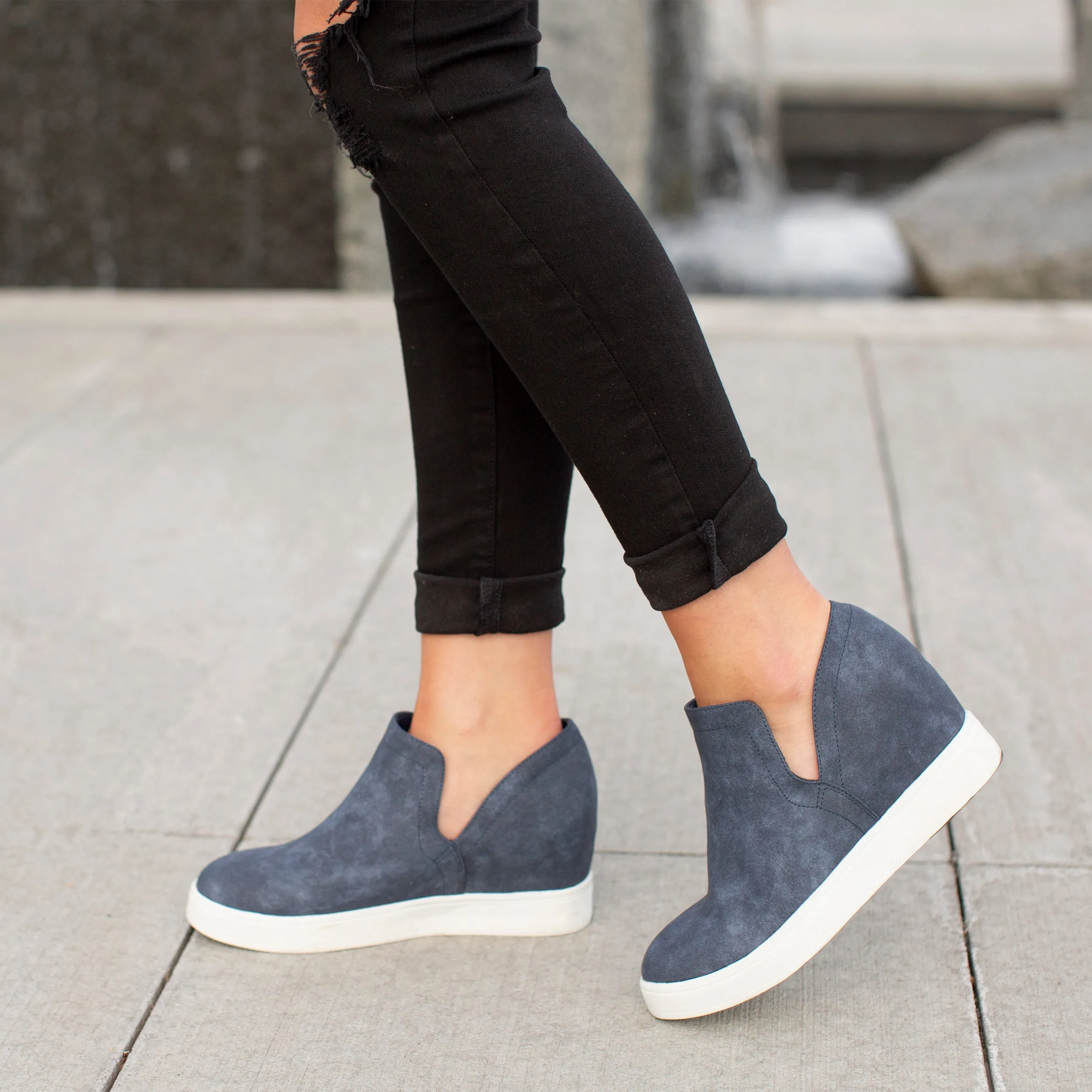 Journee Collection Women's Cardi Sneaker Wedge