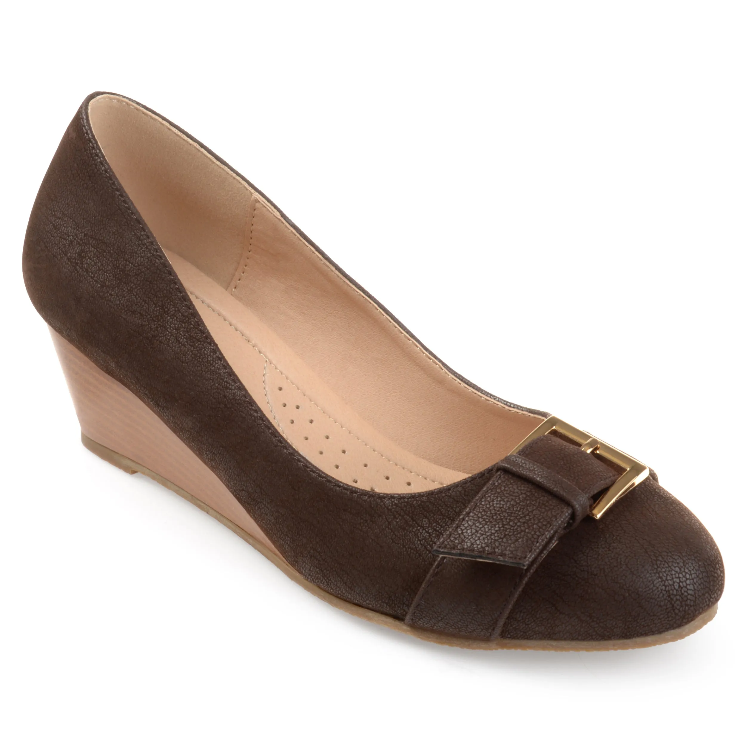 Journee Collection Women's Comfort Graysn Wedge