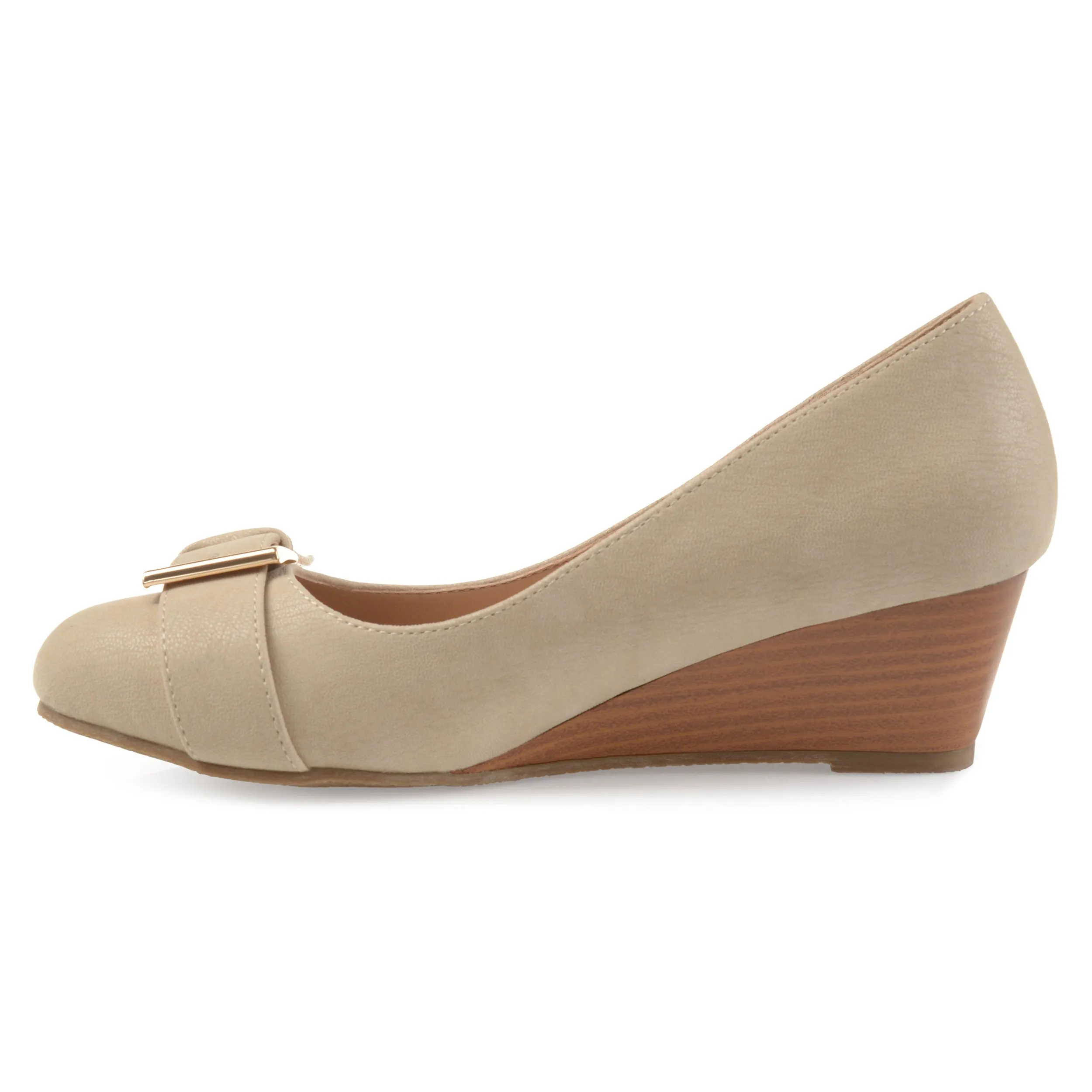 Journee Collection Women's Comfort Graysn Wedge