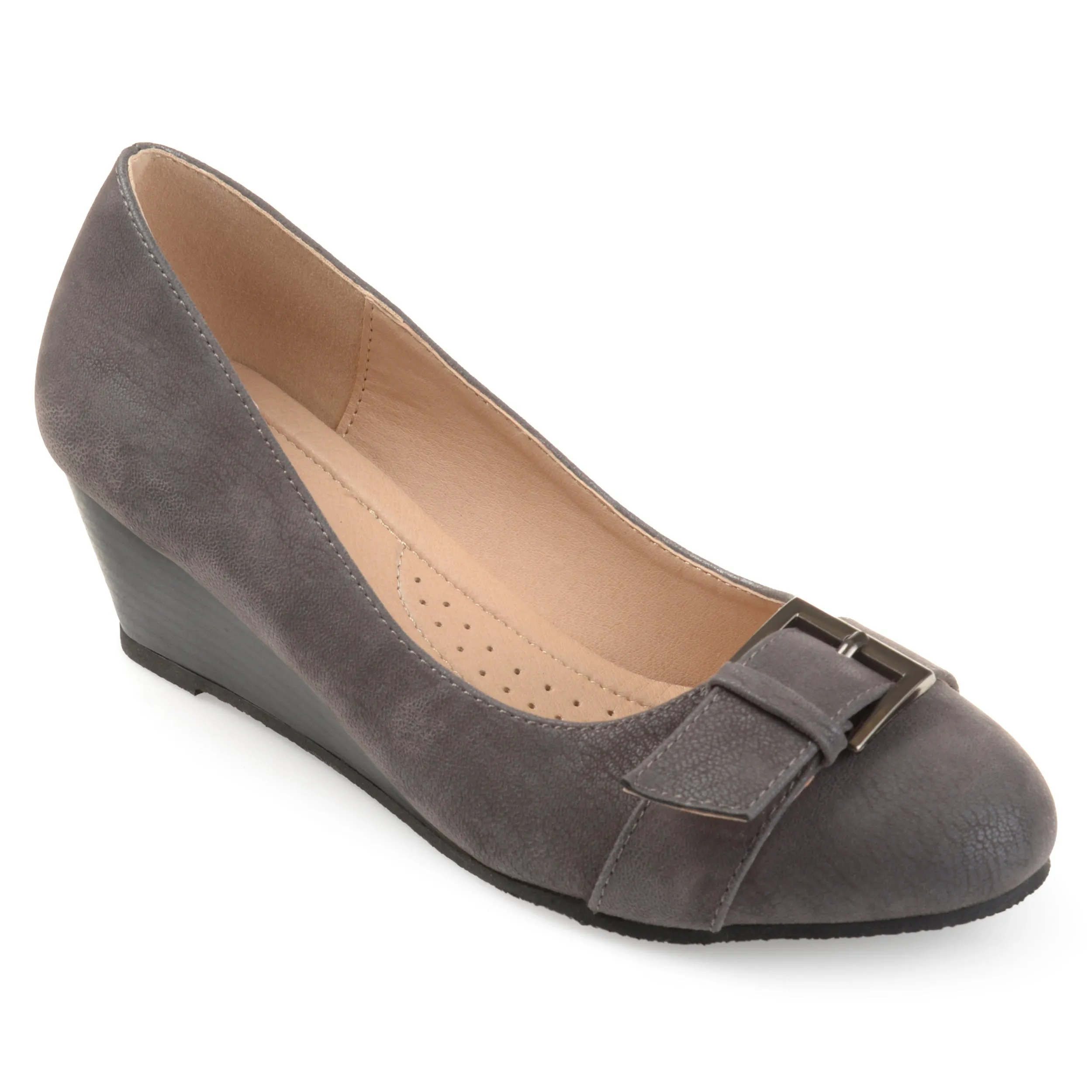Journee Collection Women's Comfort Graysn Wedge