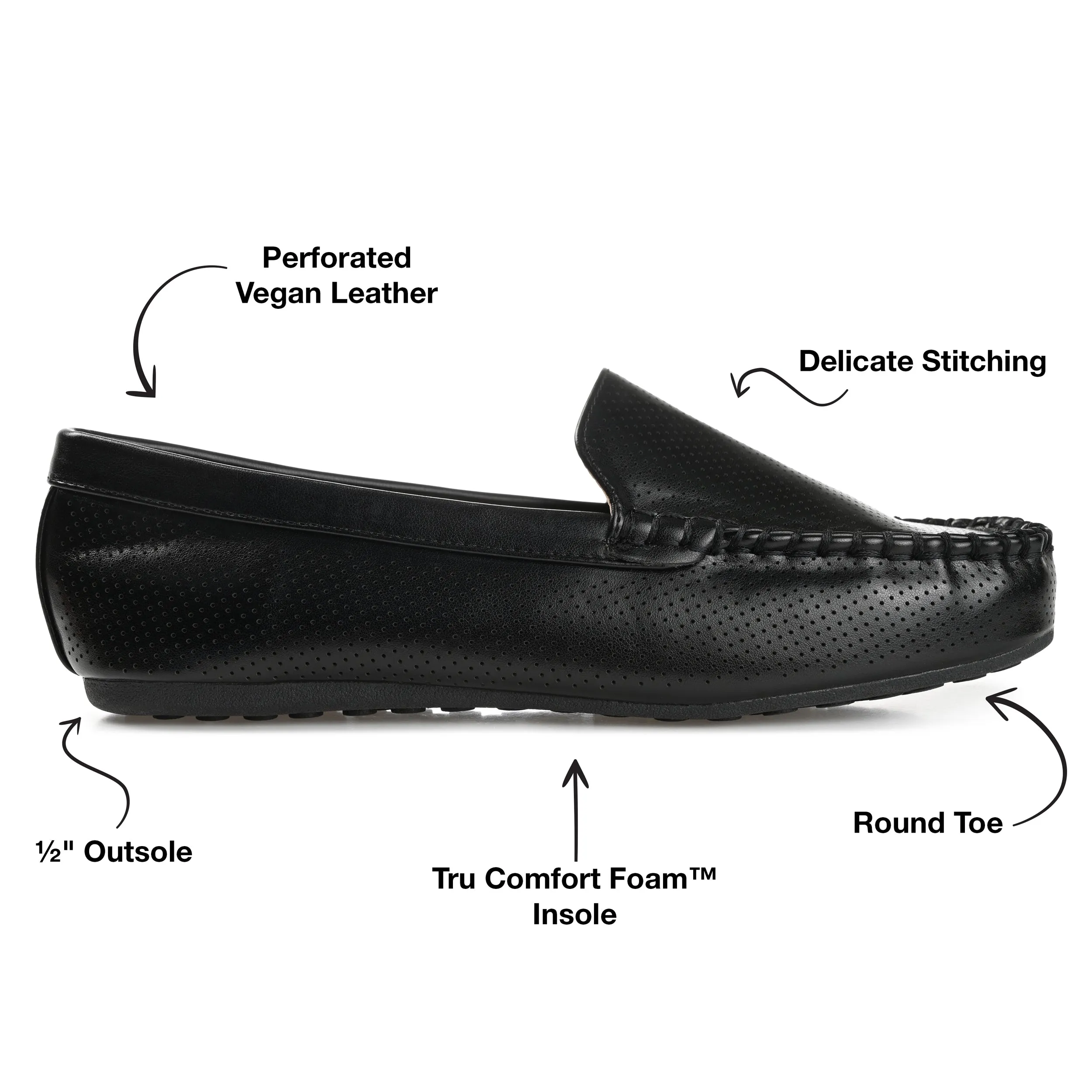 Journee Collection Women's Comfort Wide Width Halsey Loafer