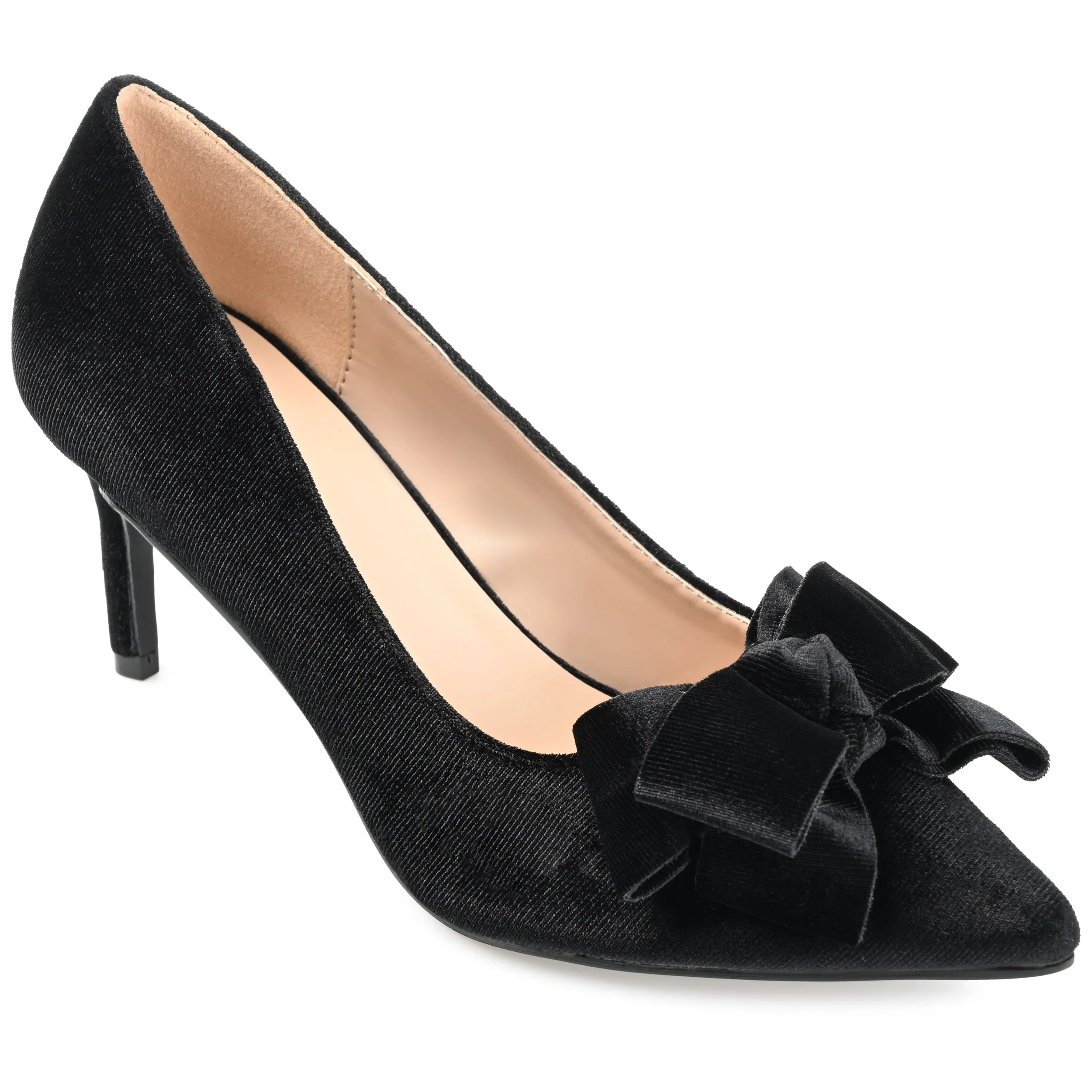 Journee Collection Women's Crystol Wide Width Pump