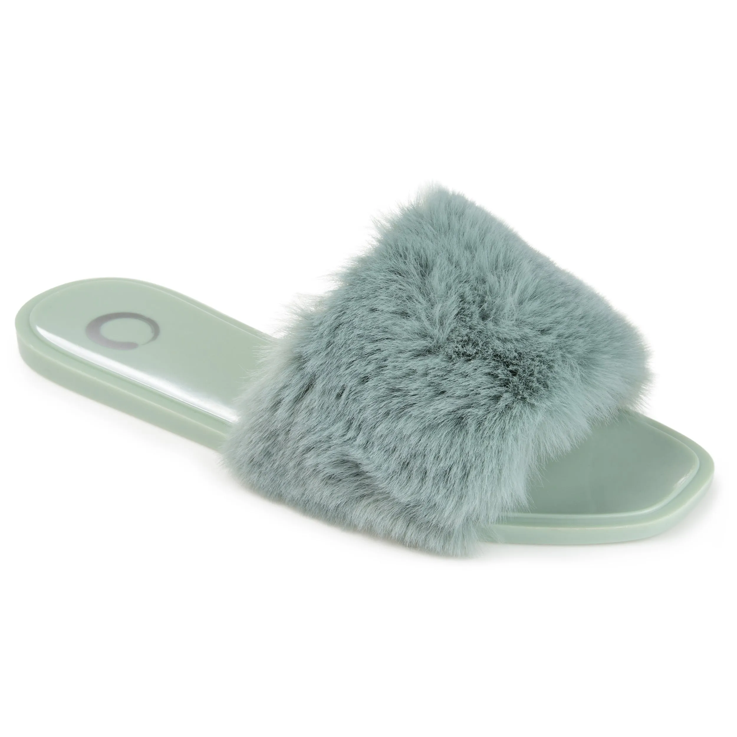 Journee Collection Women's Faux Fur Dusk Slide