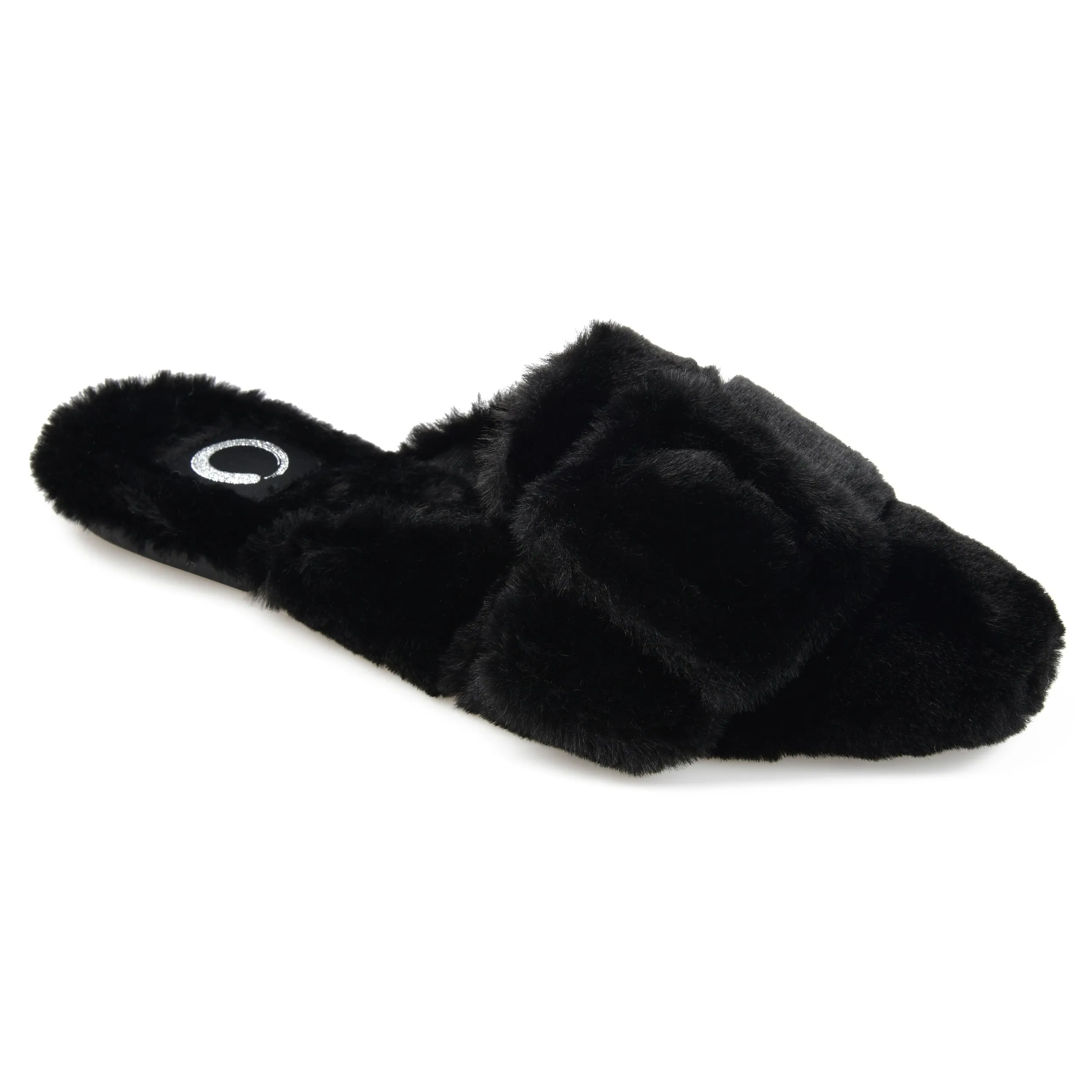 Journee Collection Women's Faux Fur Eara Slipper