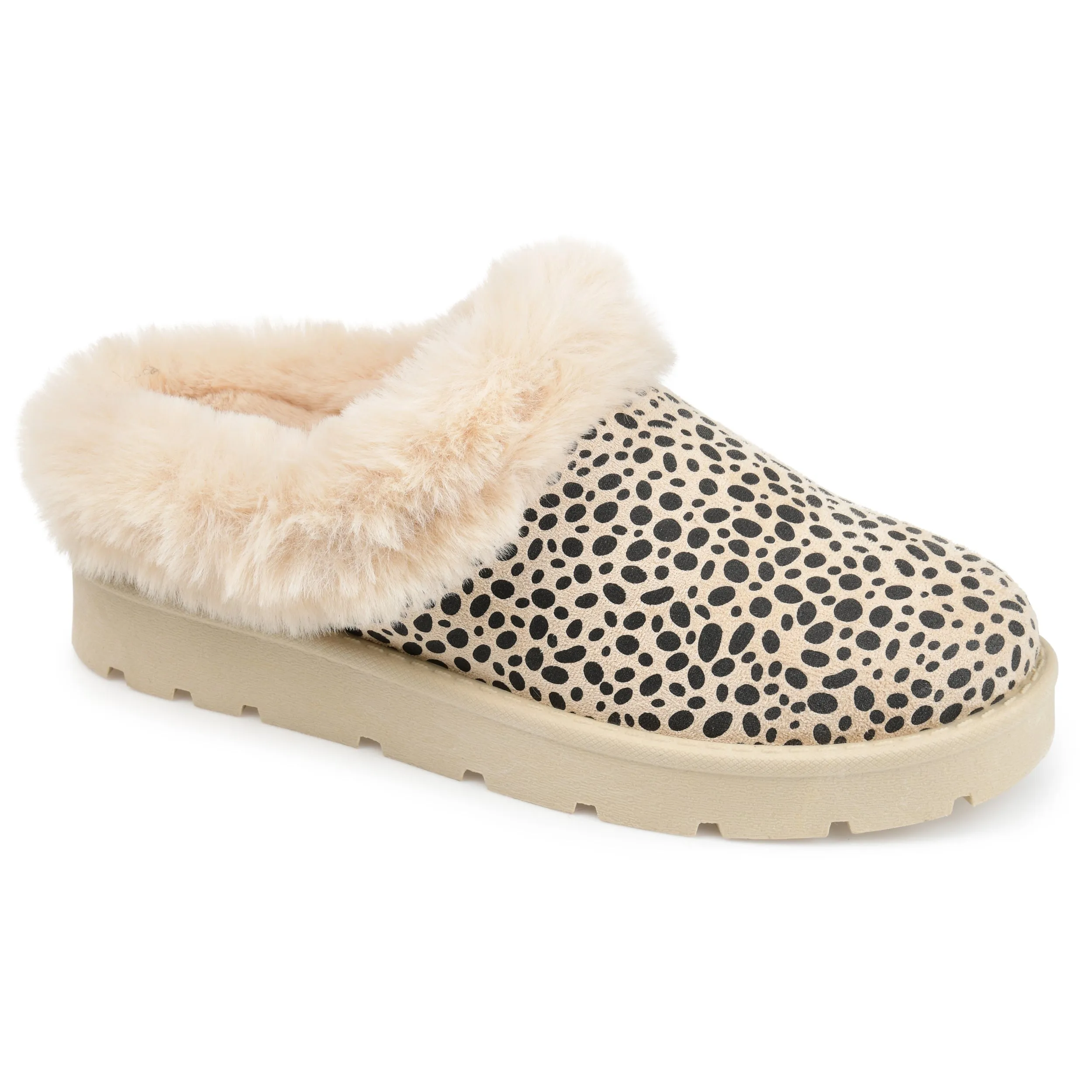 Journee Collection Women's Faux Fur Trim Whisp Slipper