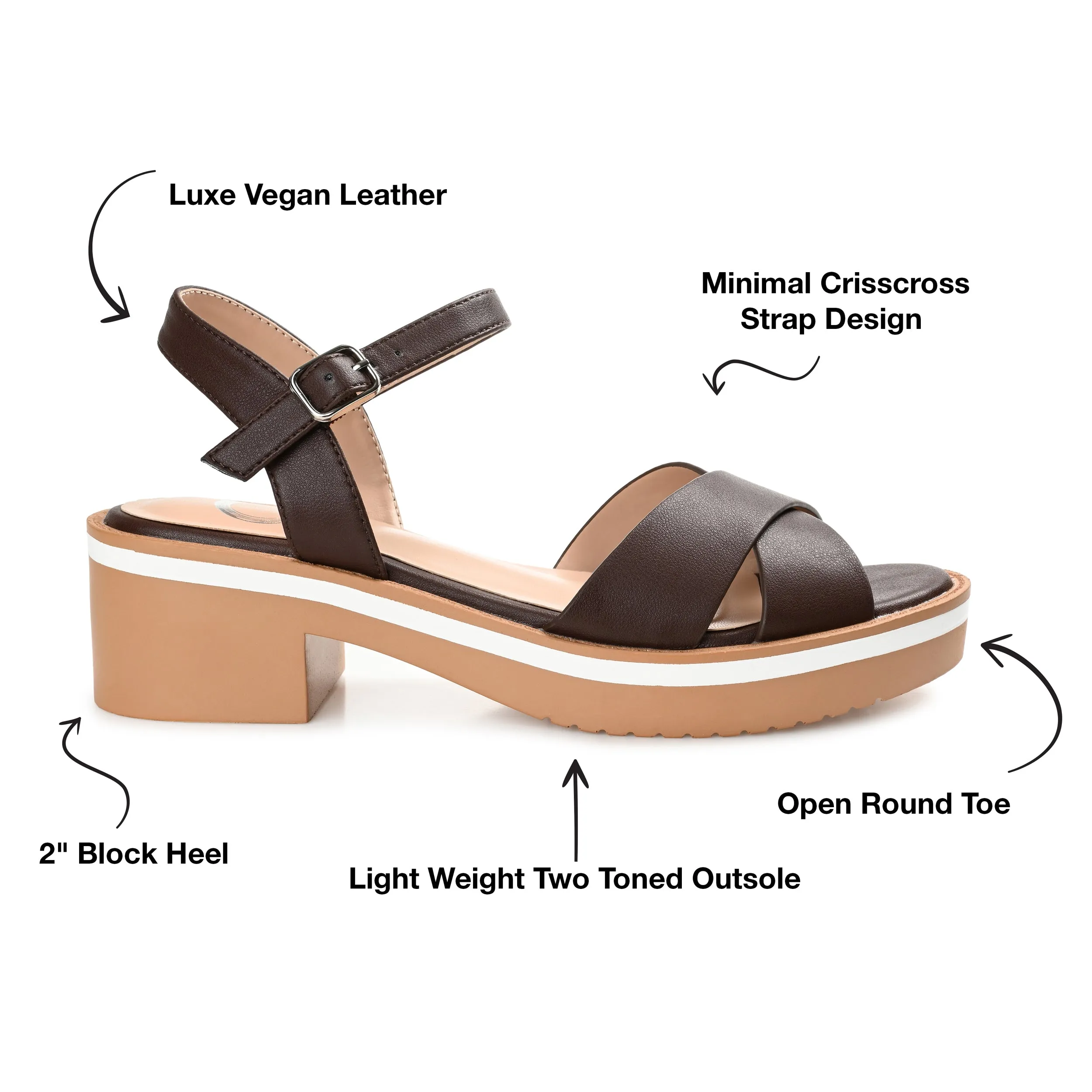 Journee Collection Women's Hilaree Sandal