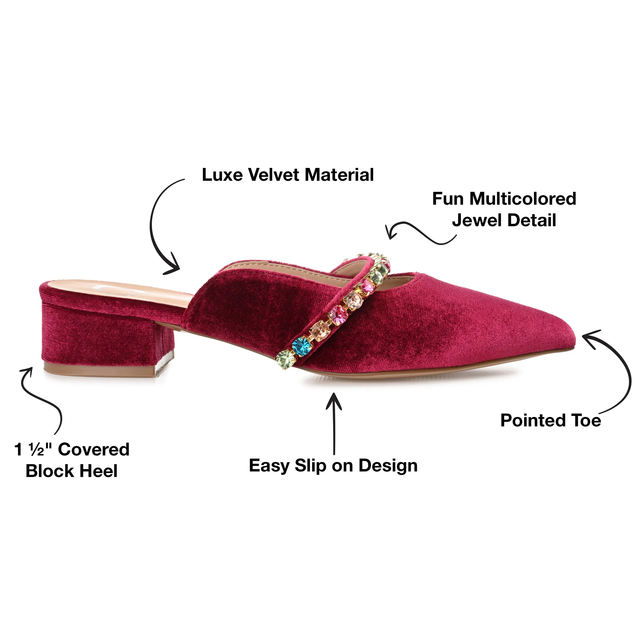 Journee Collection Women's Jewel Flat