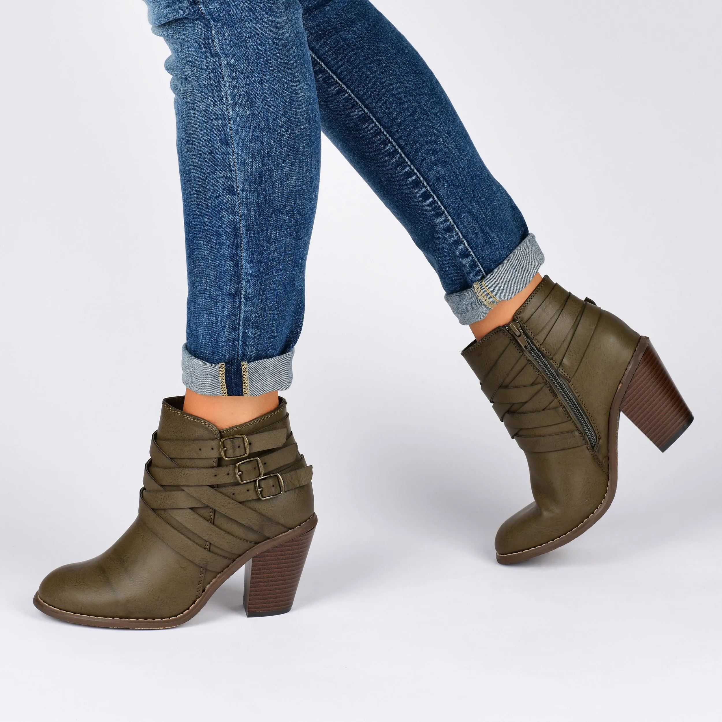 Journee Collection Women's Strap Bootie