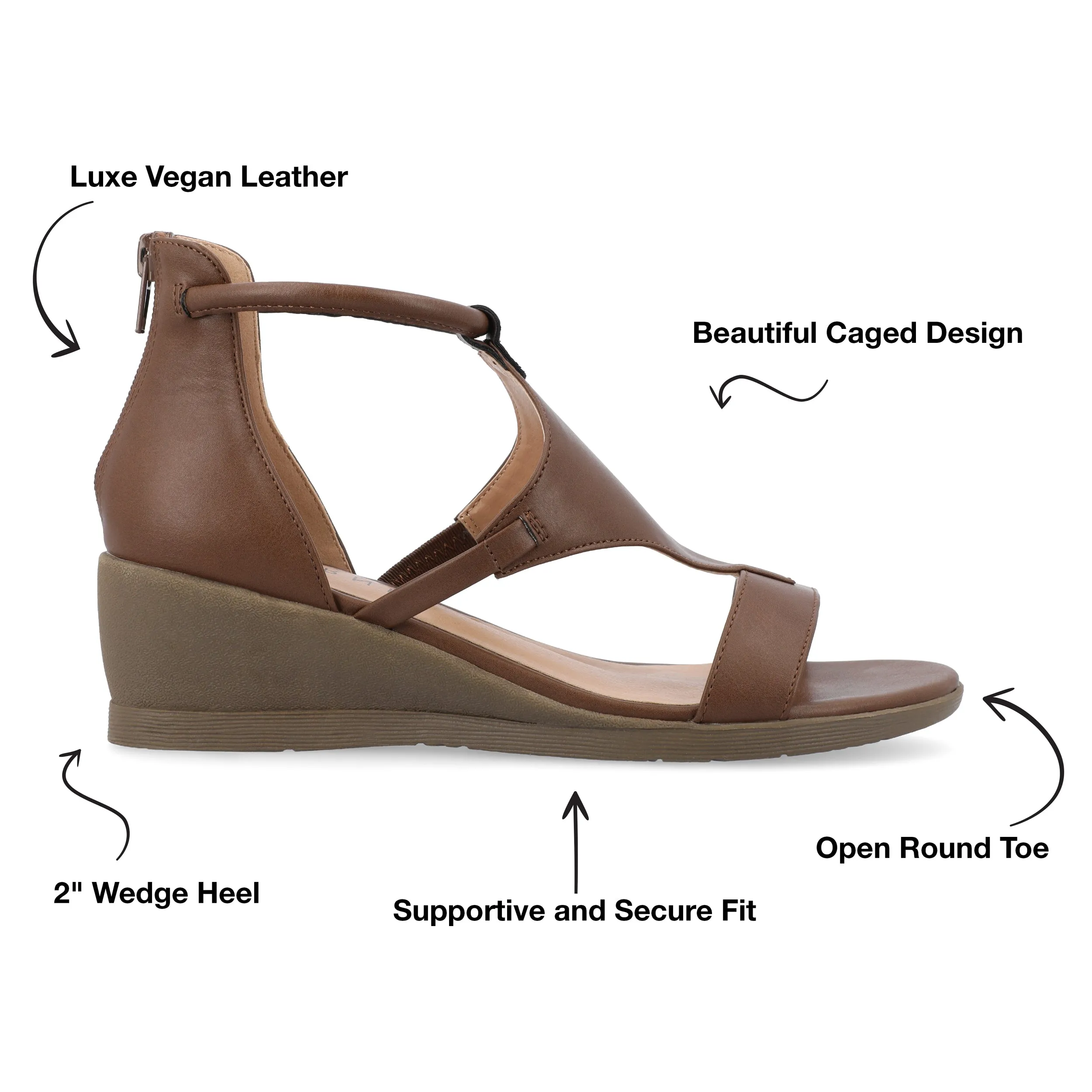 Journee Collection Women's Trayle Sandal Wedge