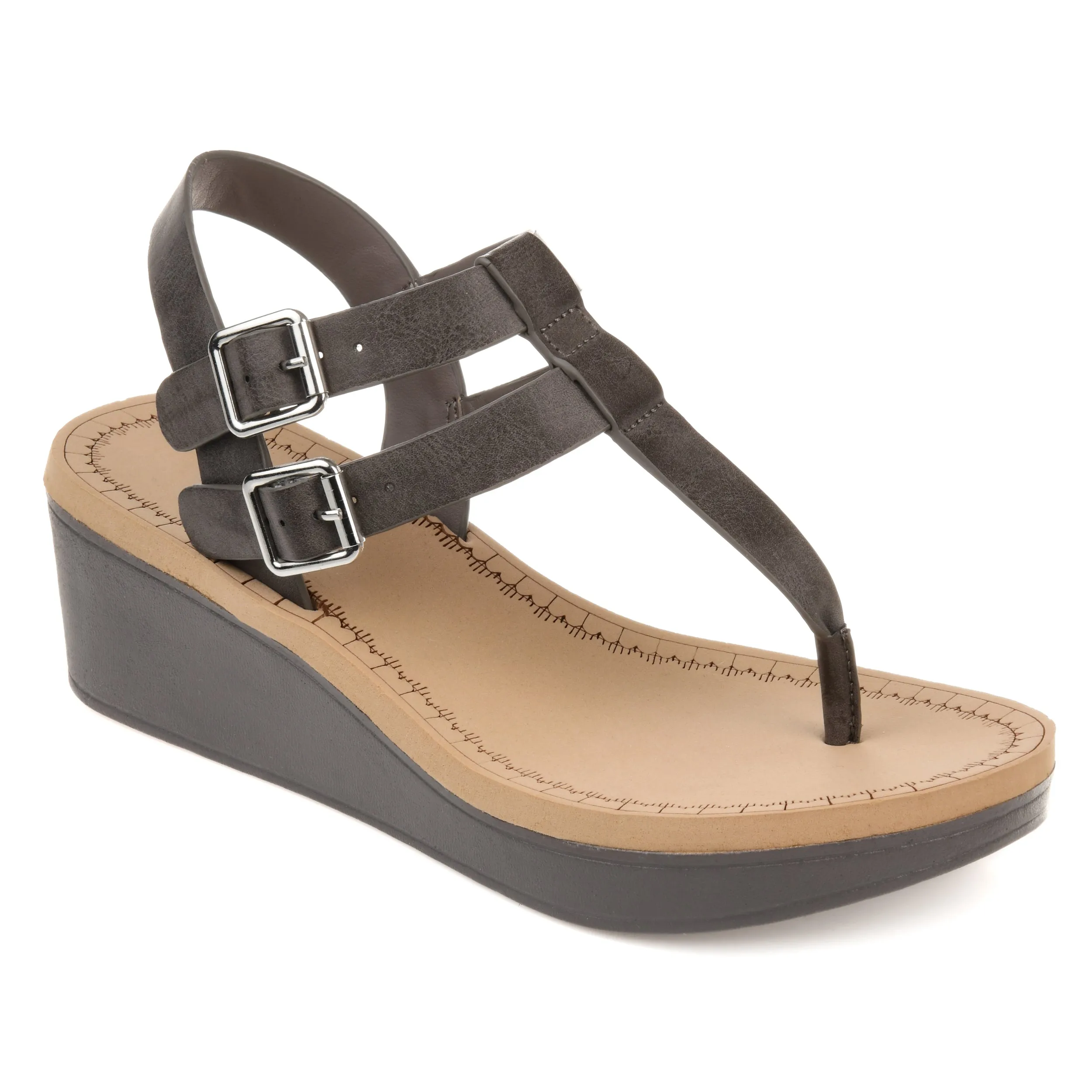 Journee Collection Women's Tru Comfort Foam Bianca Wedge Sandal