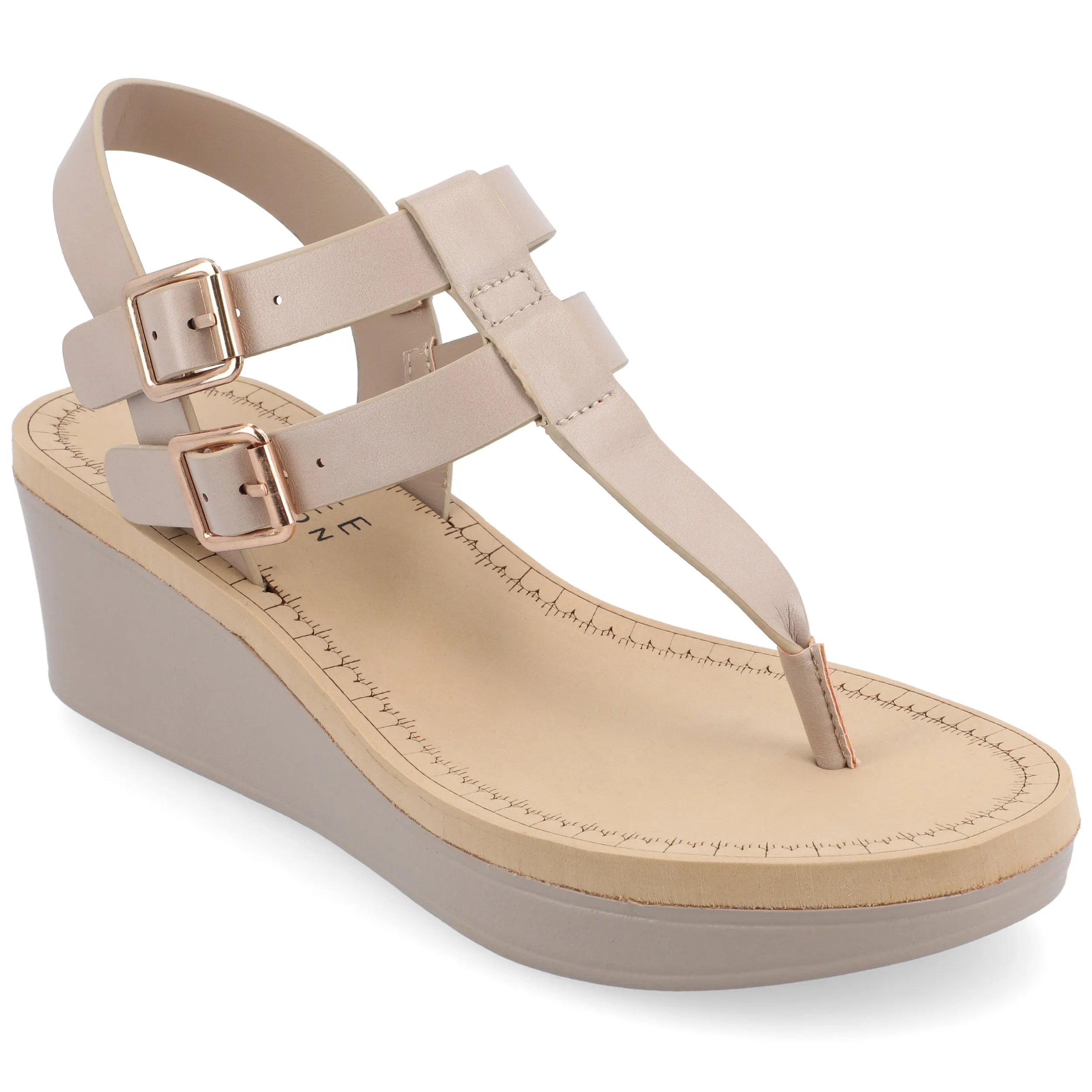 Journee Collection Women's Tru Comfort Foam Bianca Wedge Sandal