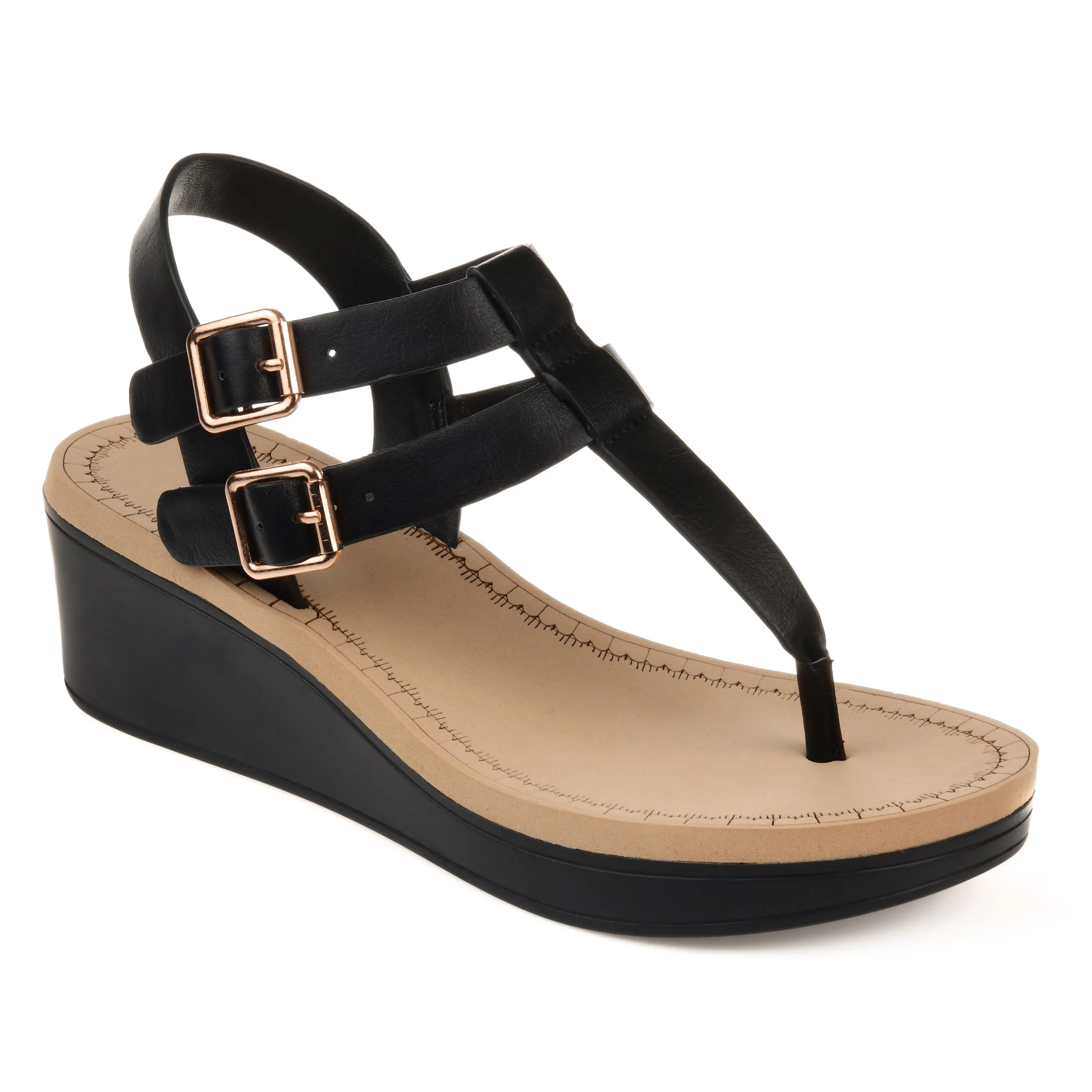 Journee Collection Women's Tru Comfort Foam Bianca Wedge Sandal