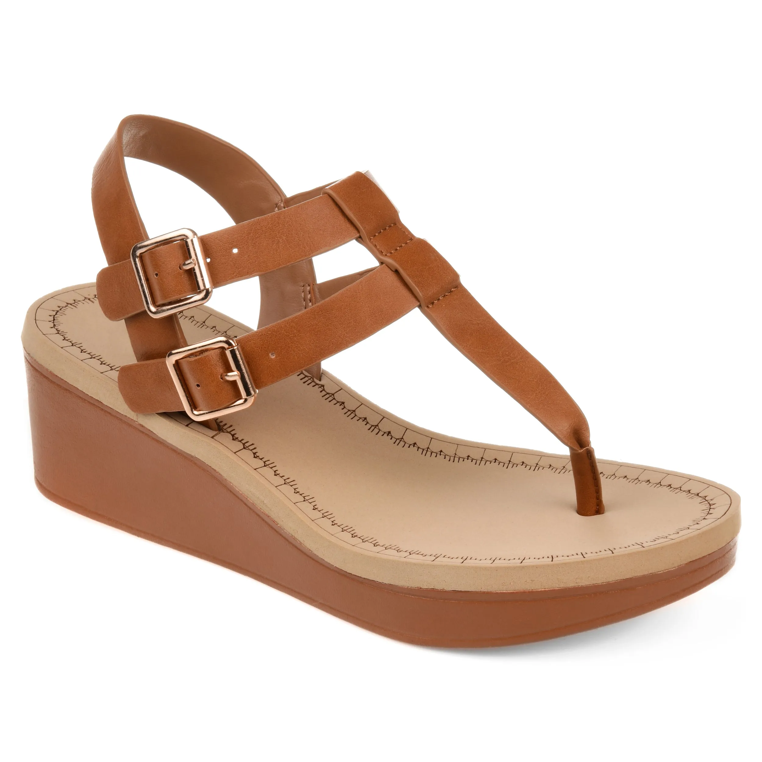 Journee Collection Women's Tru Comfort Foam Bianca Wedge Sandal