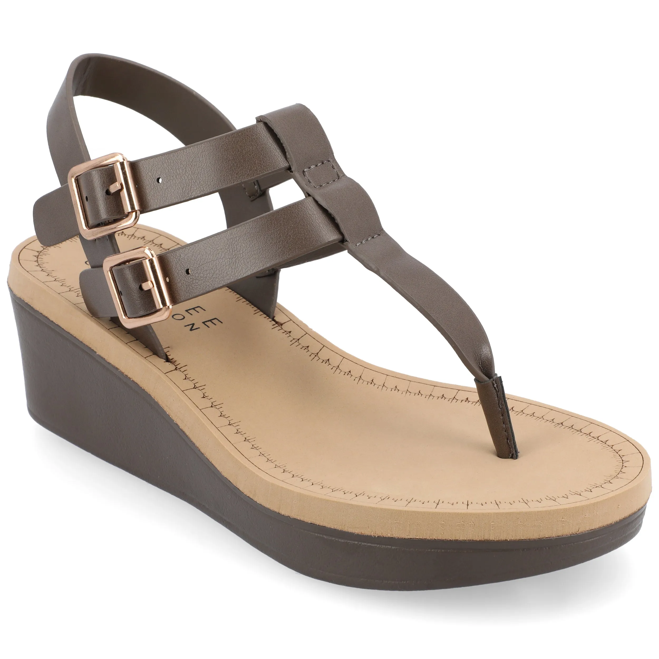 Journee Collection Women's Tru Comfort Foam Bianca Wedge Sandal