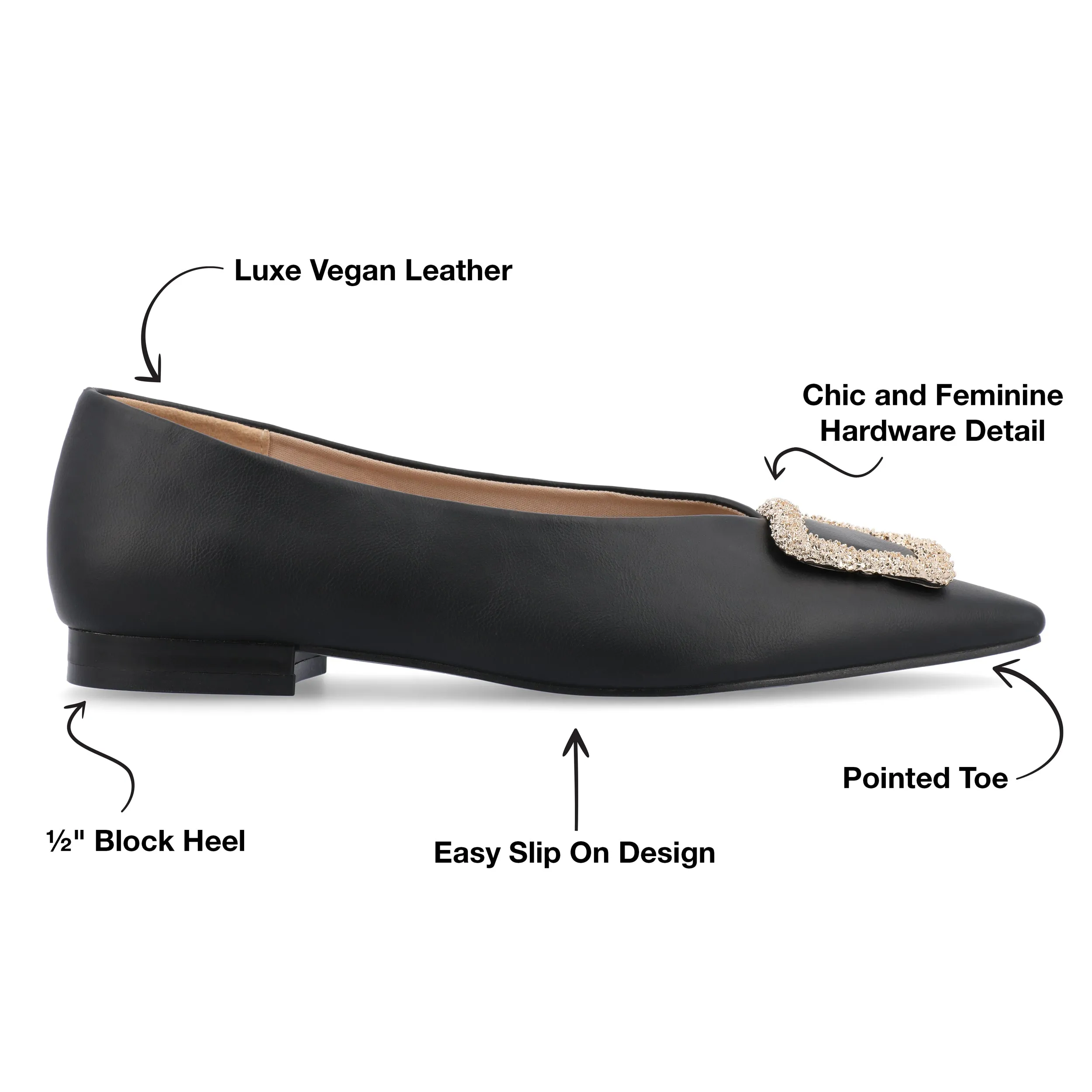 Journee Collection Women's Tru Comfort Foam Elowen Flats