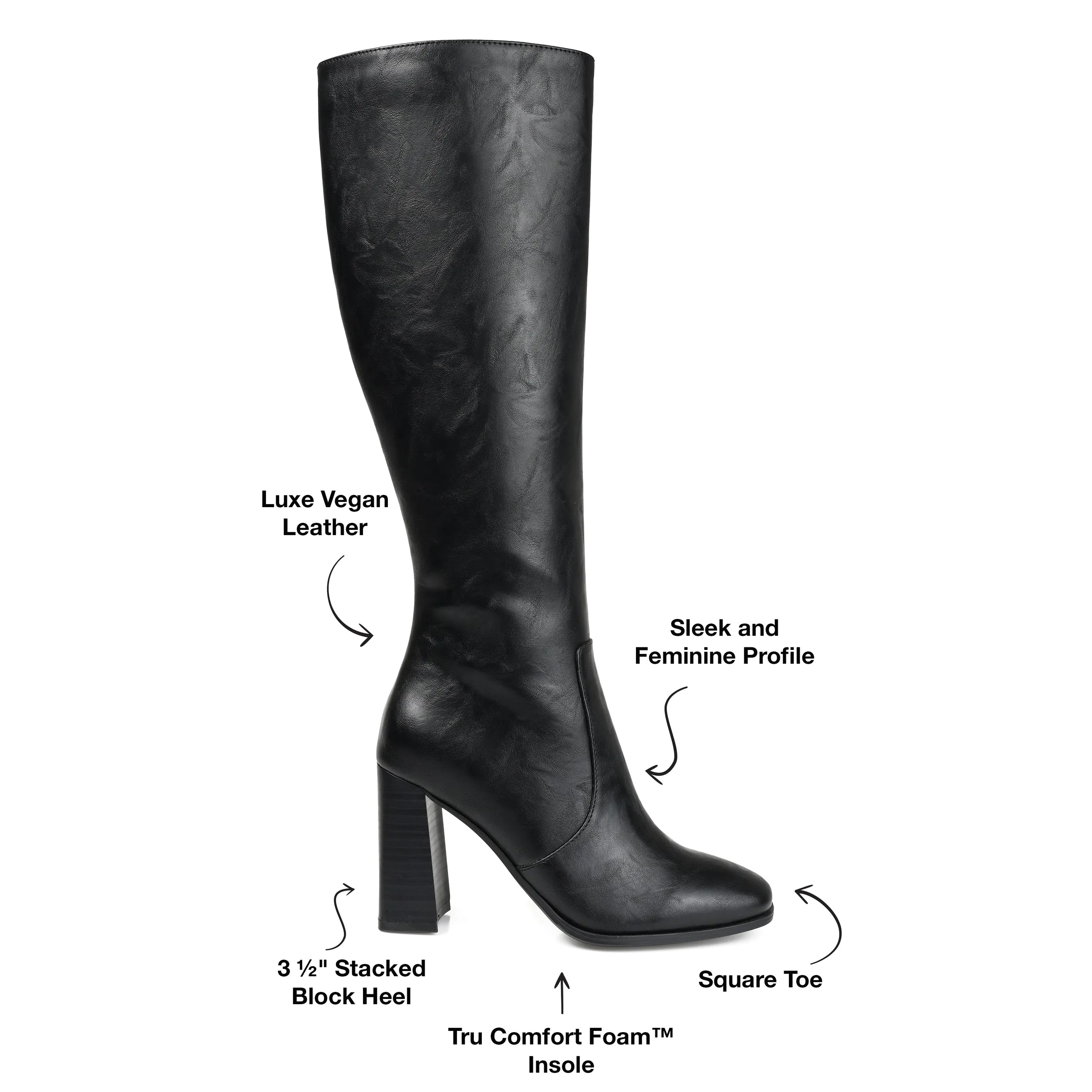 Journee Collection Women's Tru Comfort Foam Extra Wide Calf Karima Boot