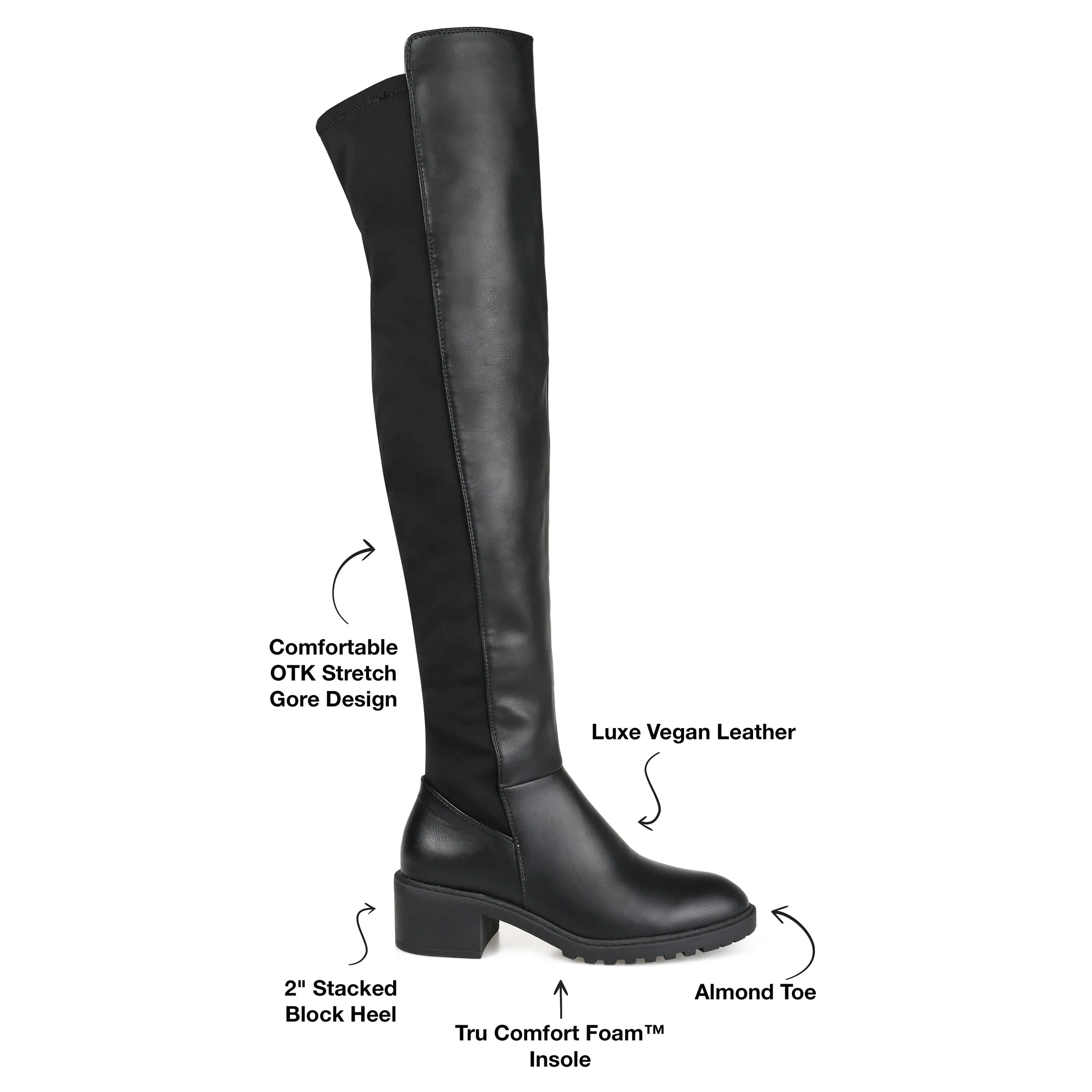 Journee Collection Women's Tru Comfort Foam Wide Calf Aryia Boot