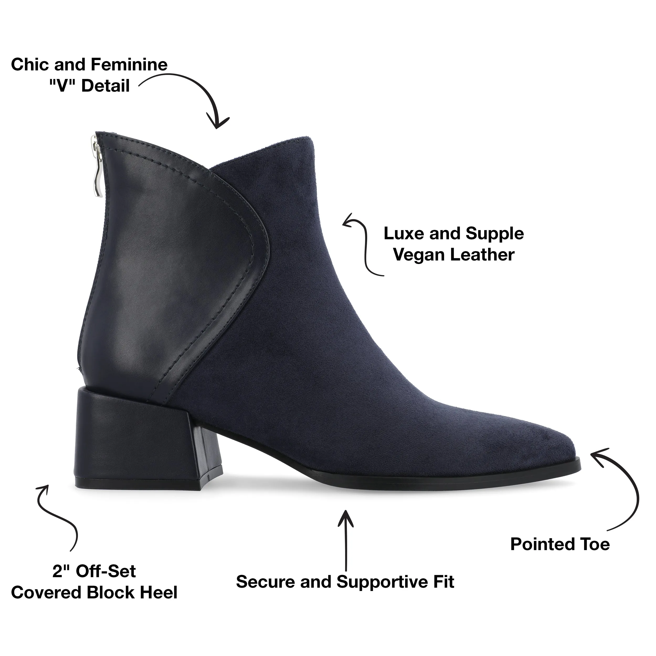 Journee Collection Women's Tru Comfort Foam Wide Width Consuello Booties