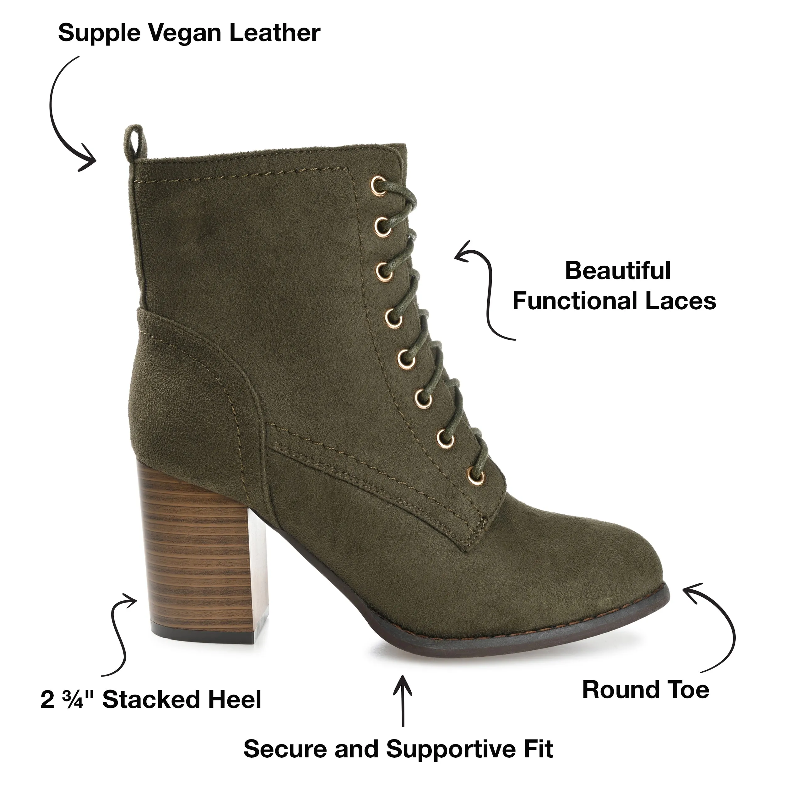 Journee Collection Women's Wide Width Baylor Bootie