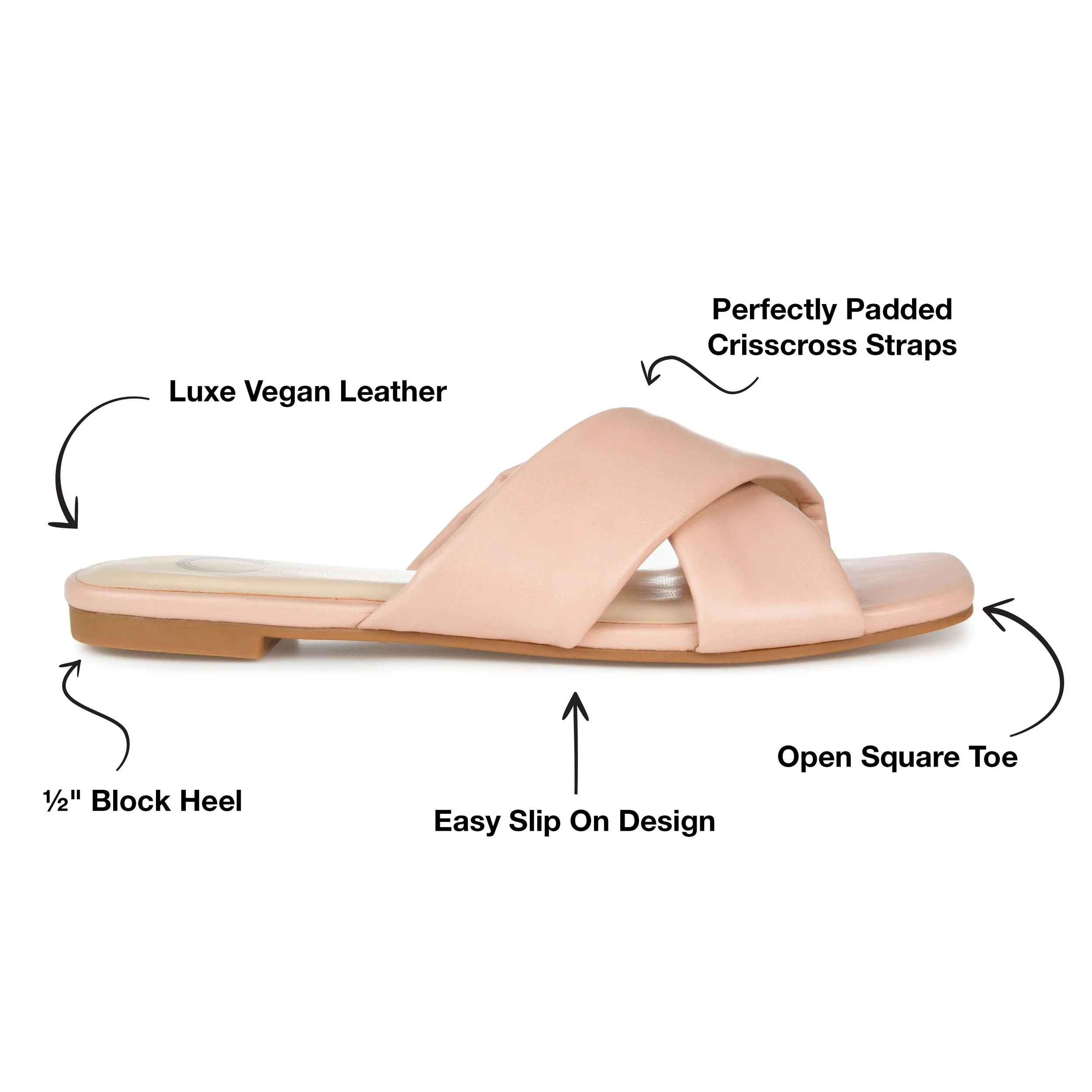 Journee Collection Women's Wide Width Carlotta Slide