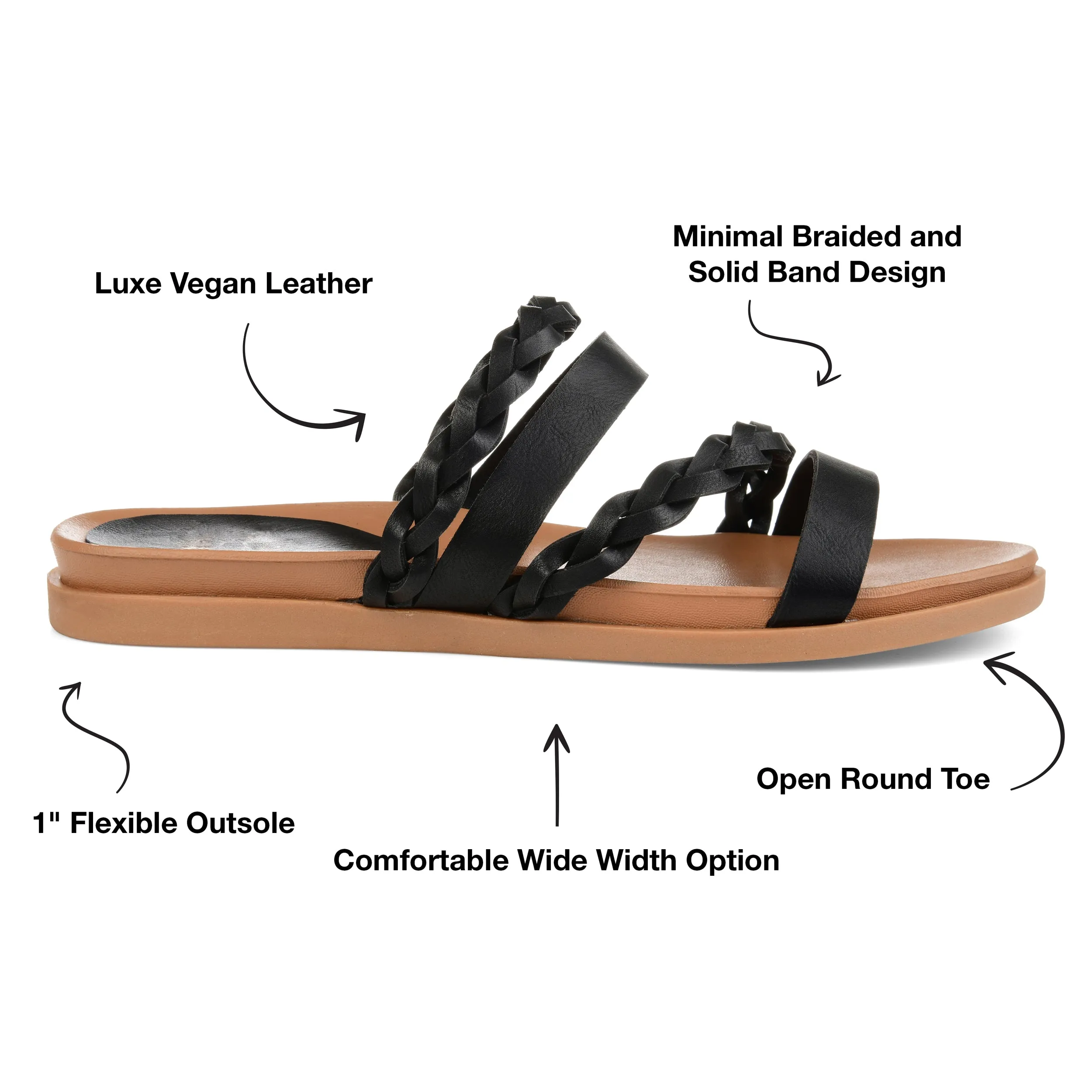 Journee Collection Women's Wide Width Colette Sandal